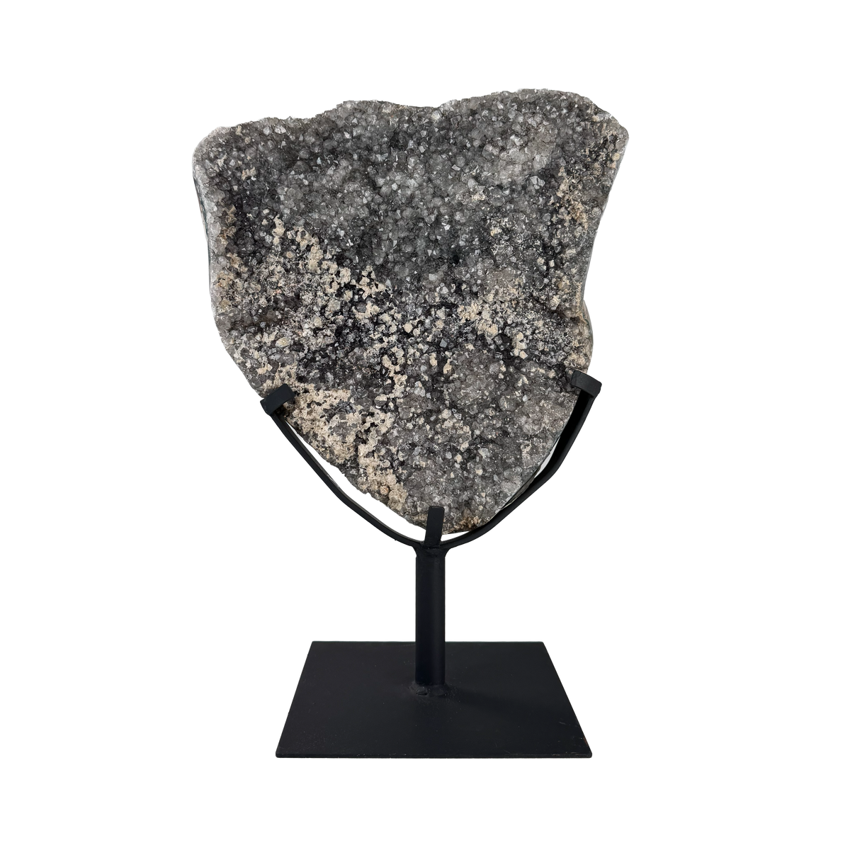 Semi Polished Agate On Metal Base