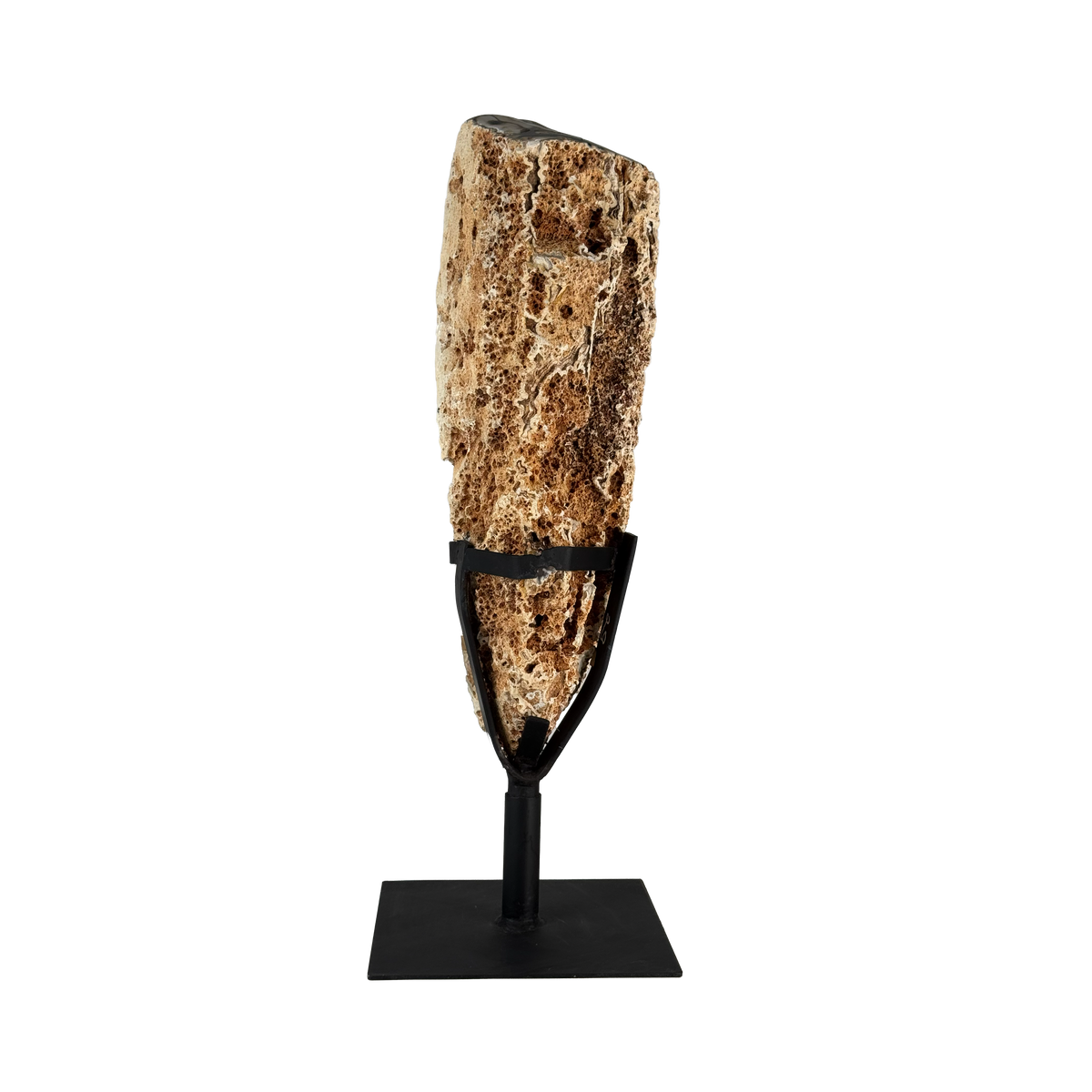 Semi Polished Agate On Metal Base