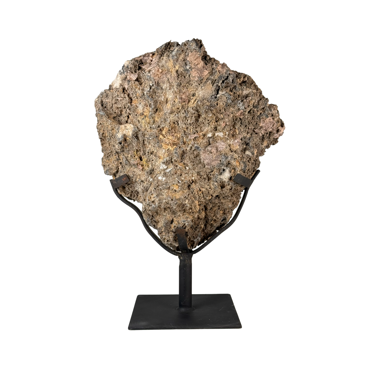 Semi Polished Agate On Metal Base