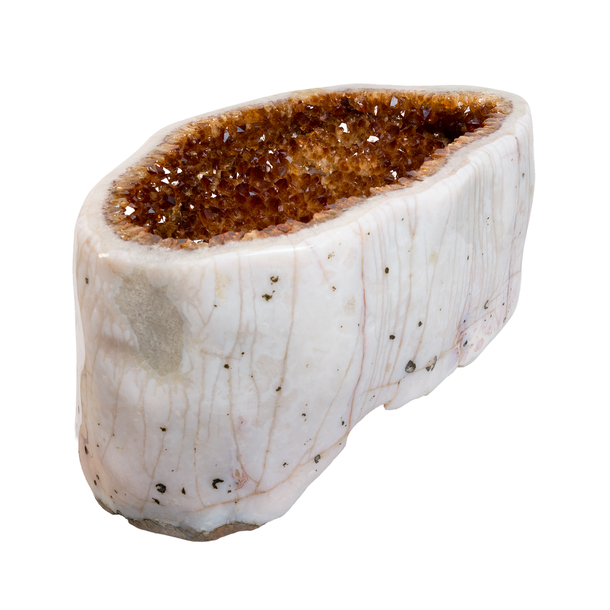 Citrine-coloured Geode 500 × 270 × 330 mm