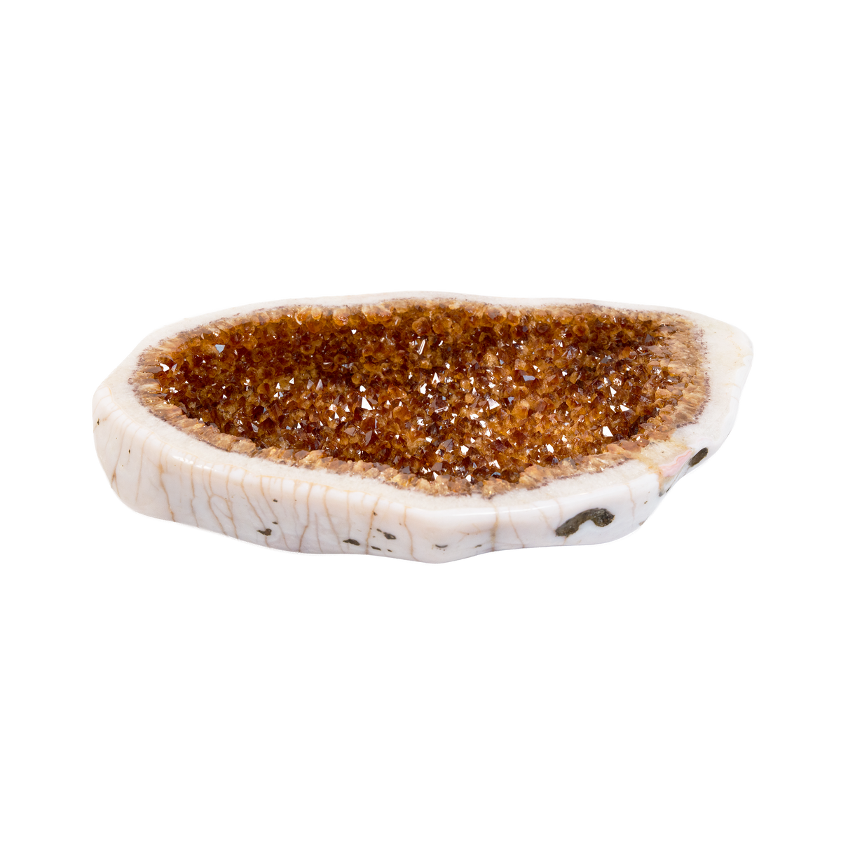 Citrine-coloured Geode 450 × 100 × 290 mm