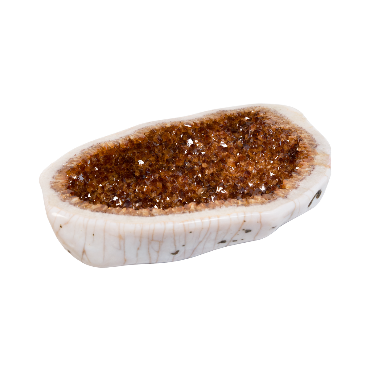 Citrine-coloured Geode 450 × 100 × 290 mm