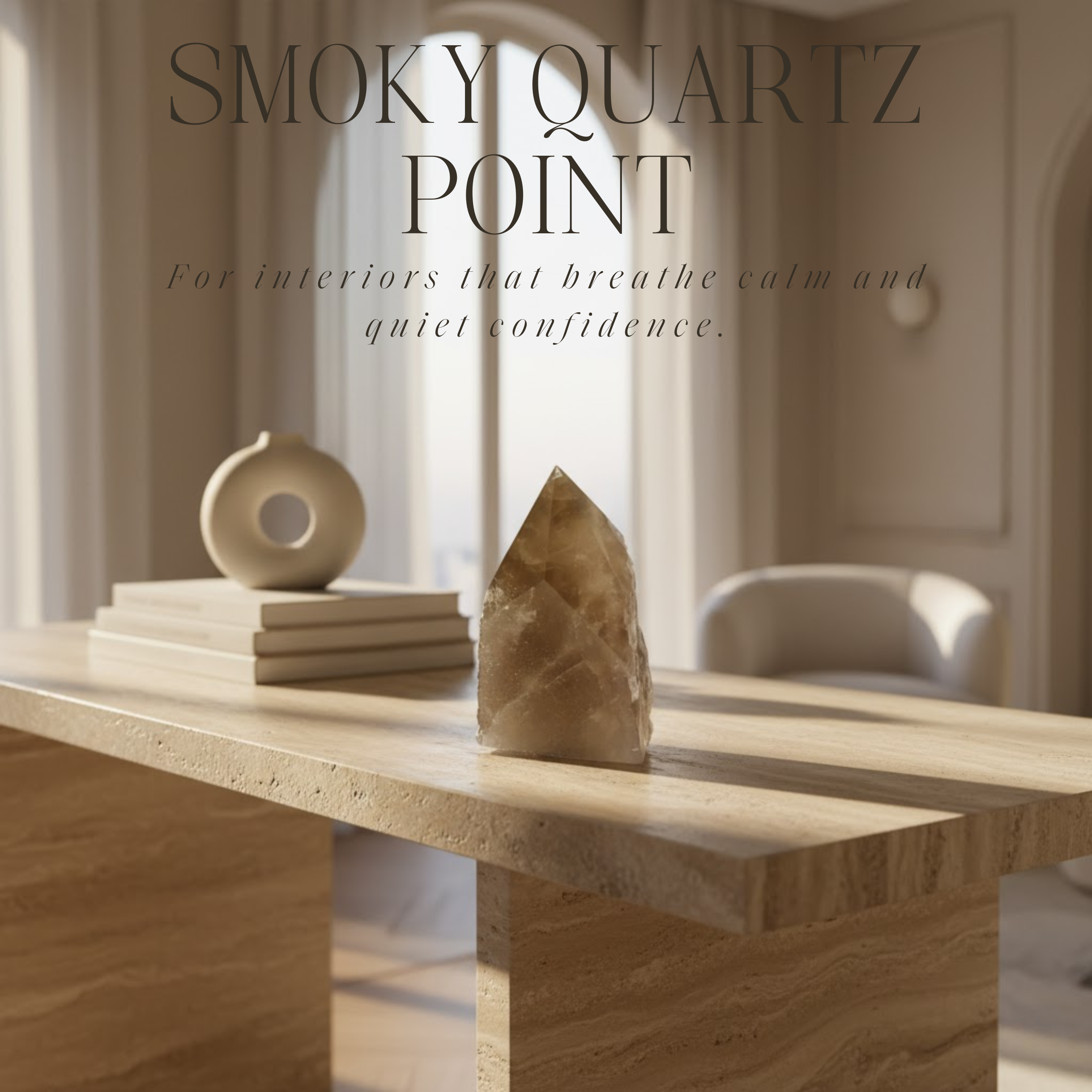 Polished Smoky Quartz Point 570671 P25