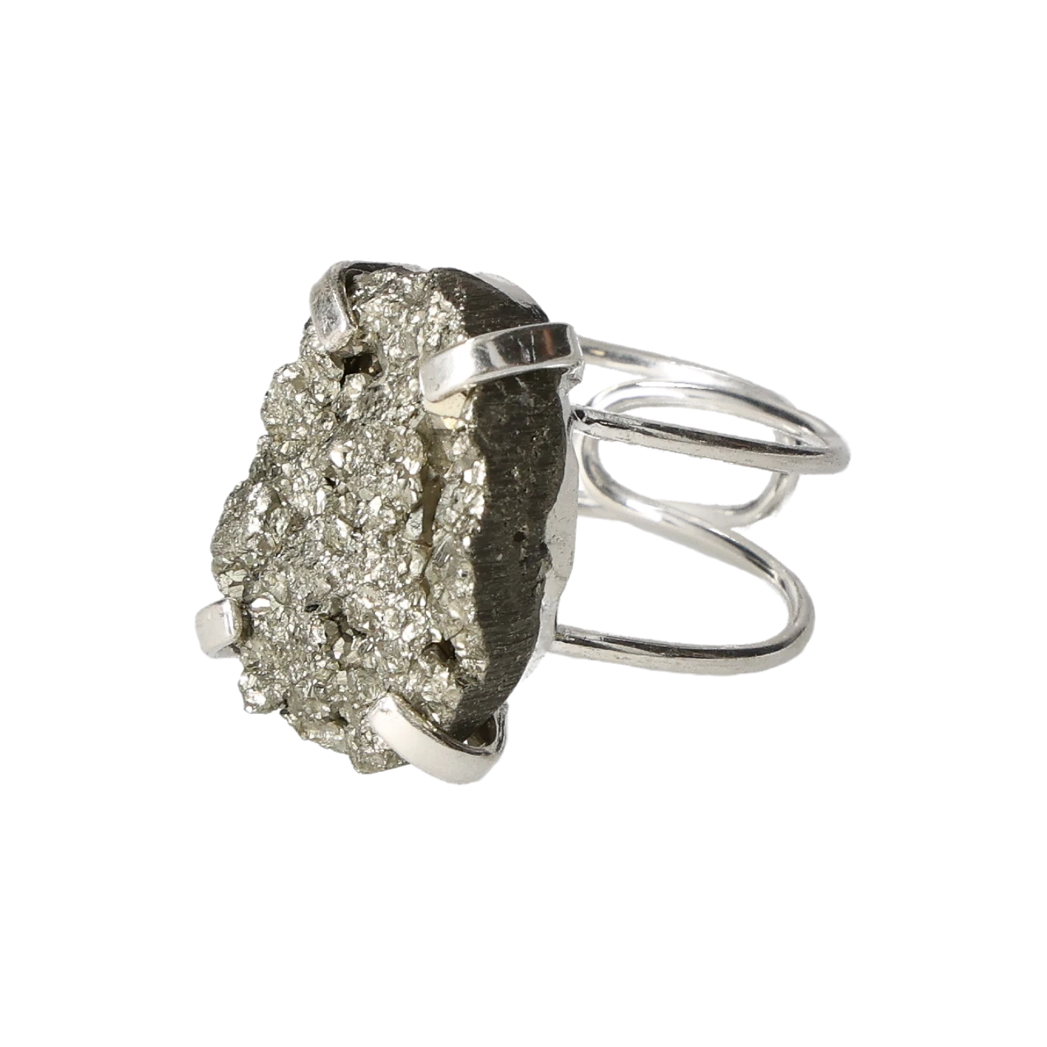 Pyrite Sterling Silver Ring