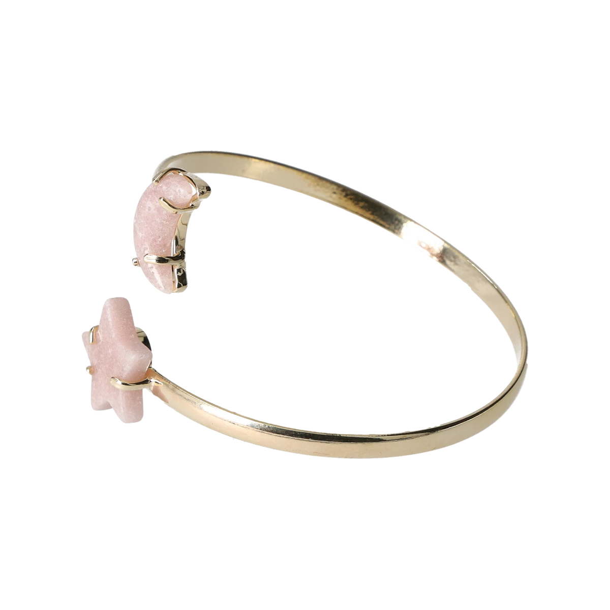 Rose Amethyst Star Moon Bracelet Gold 40000208