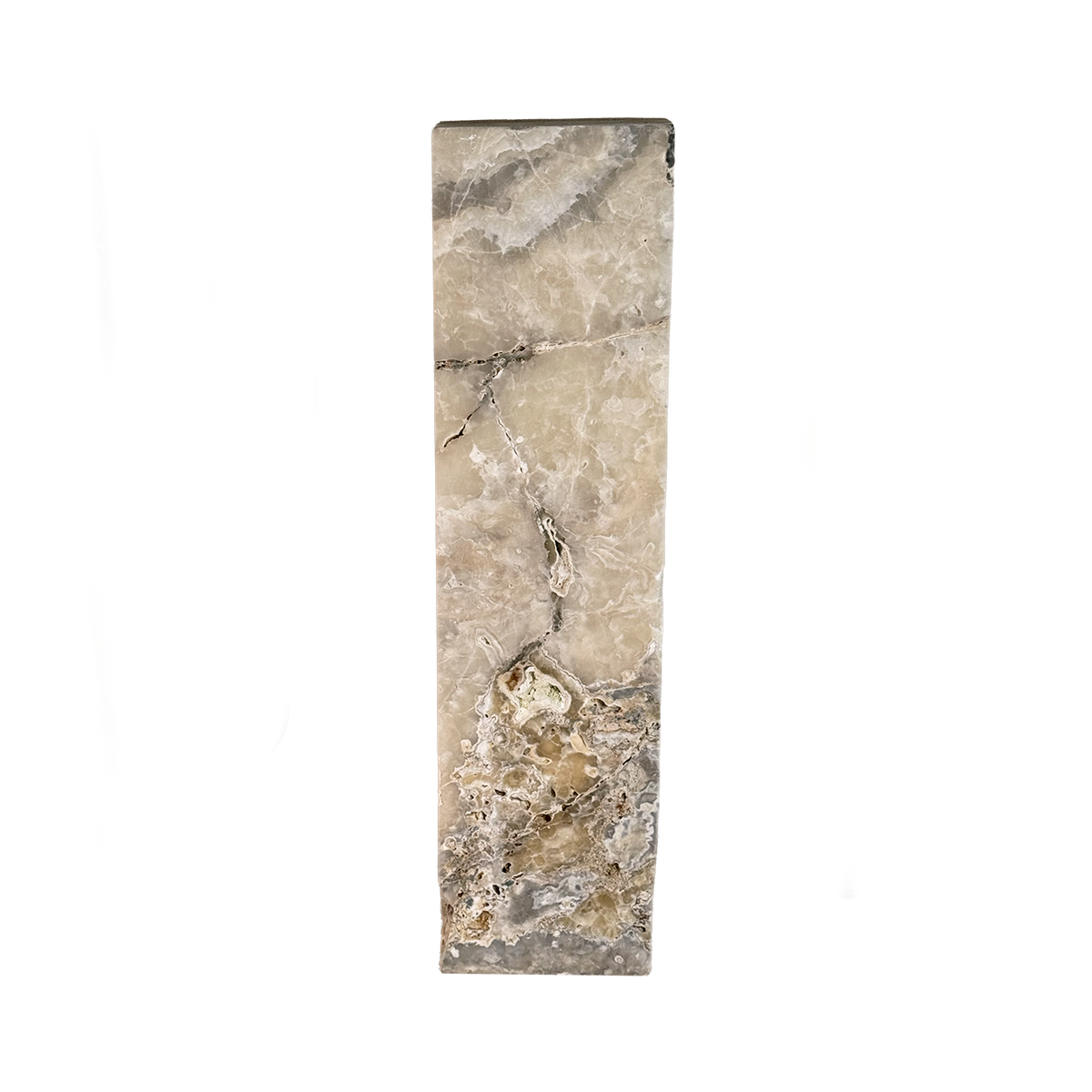 Calcite onyx plinth 400 × 1200 × 300 mm