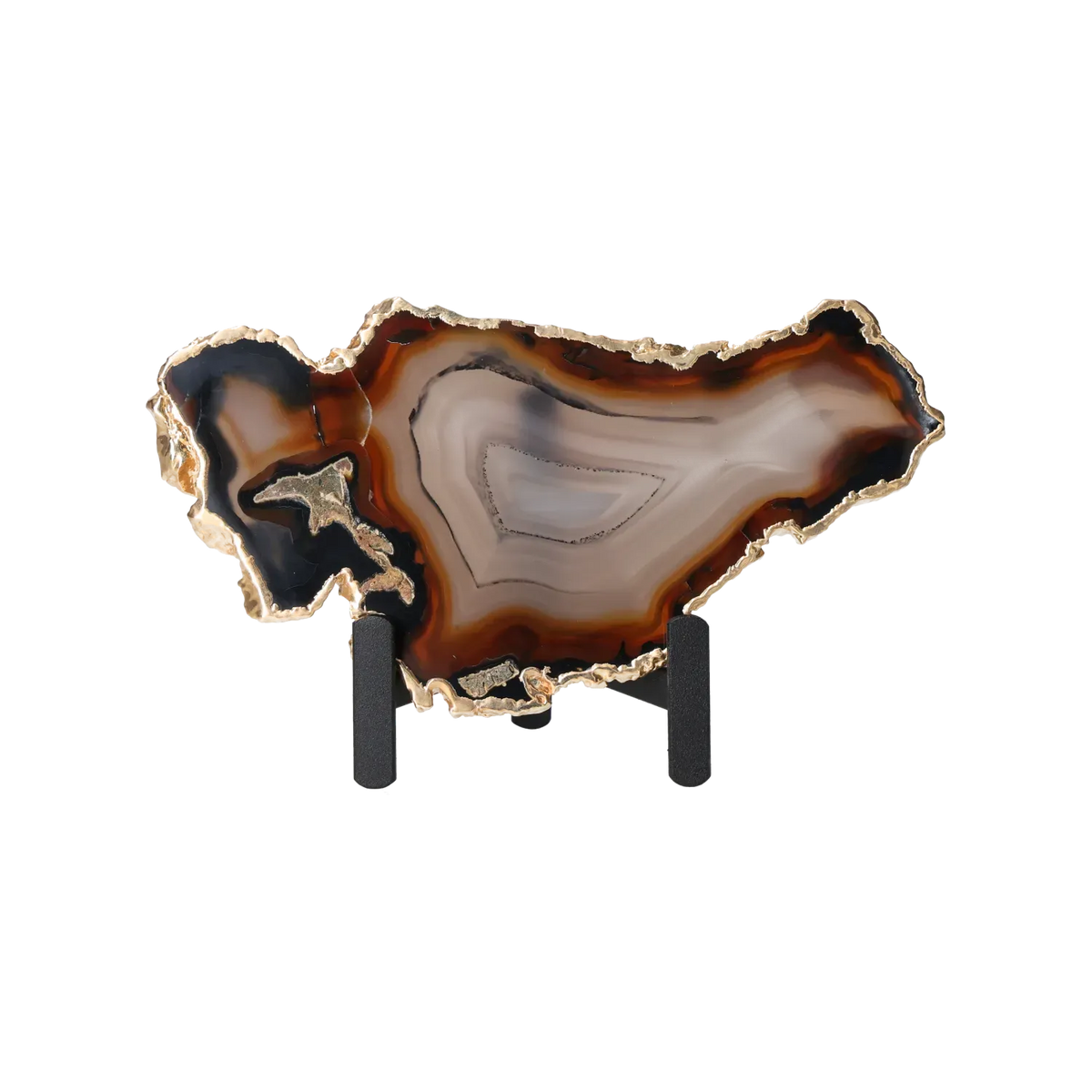 Agate Thin Slab On Metal Stand 10001017