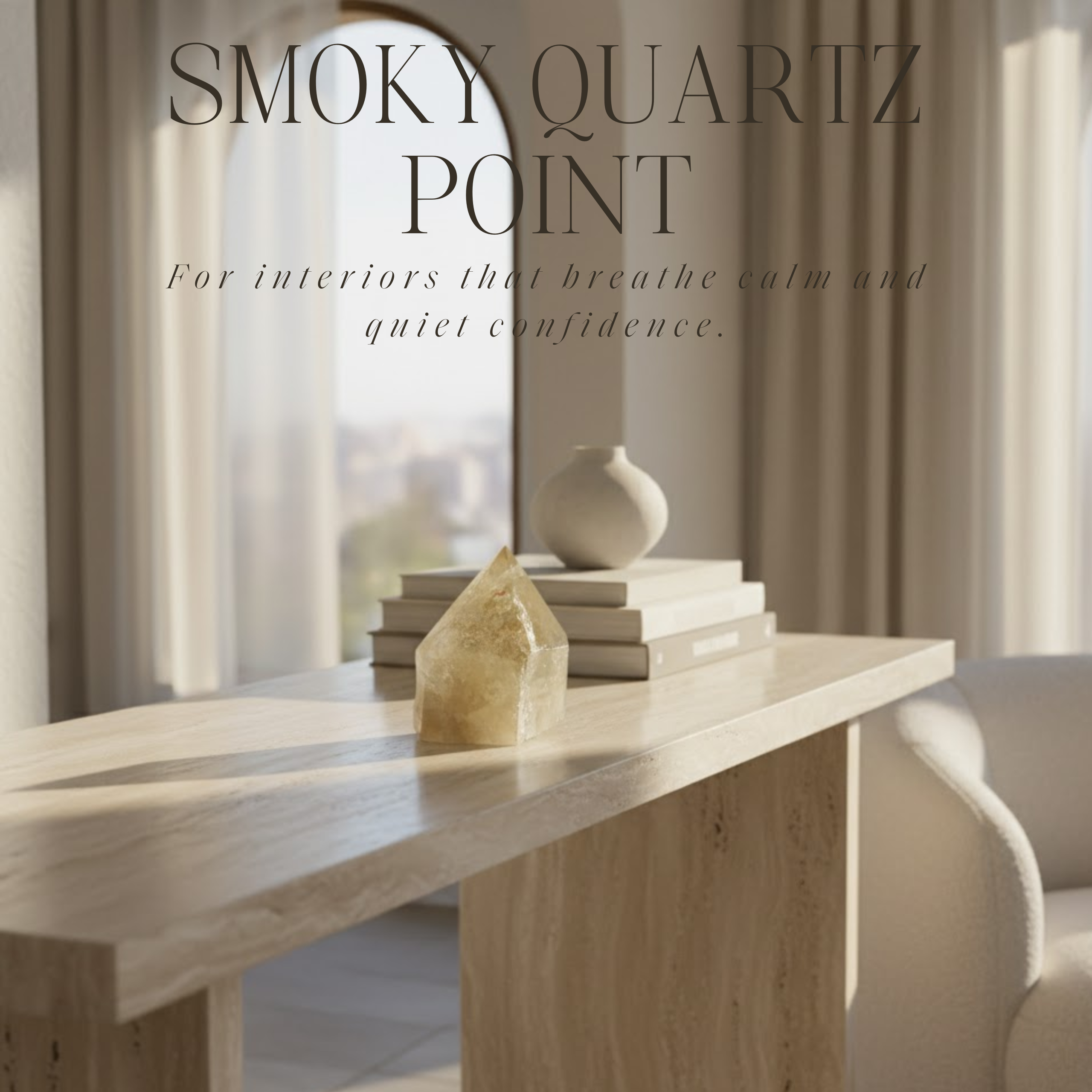 Polished Smoky Quartz Point 570916 P25