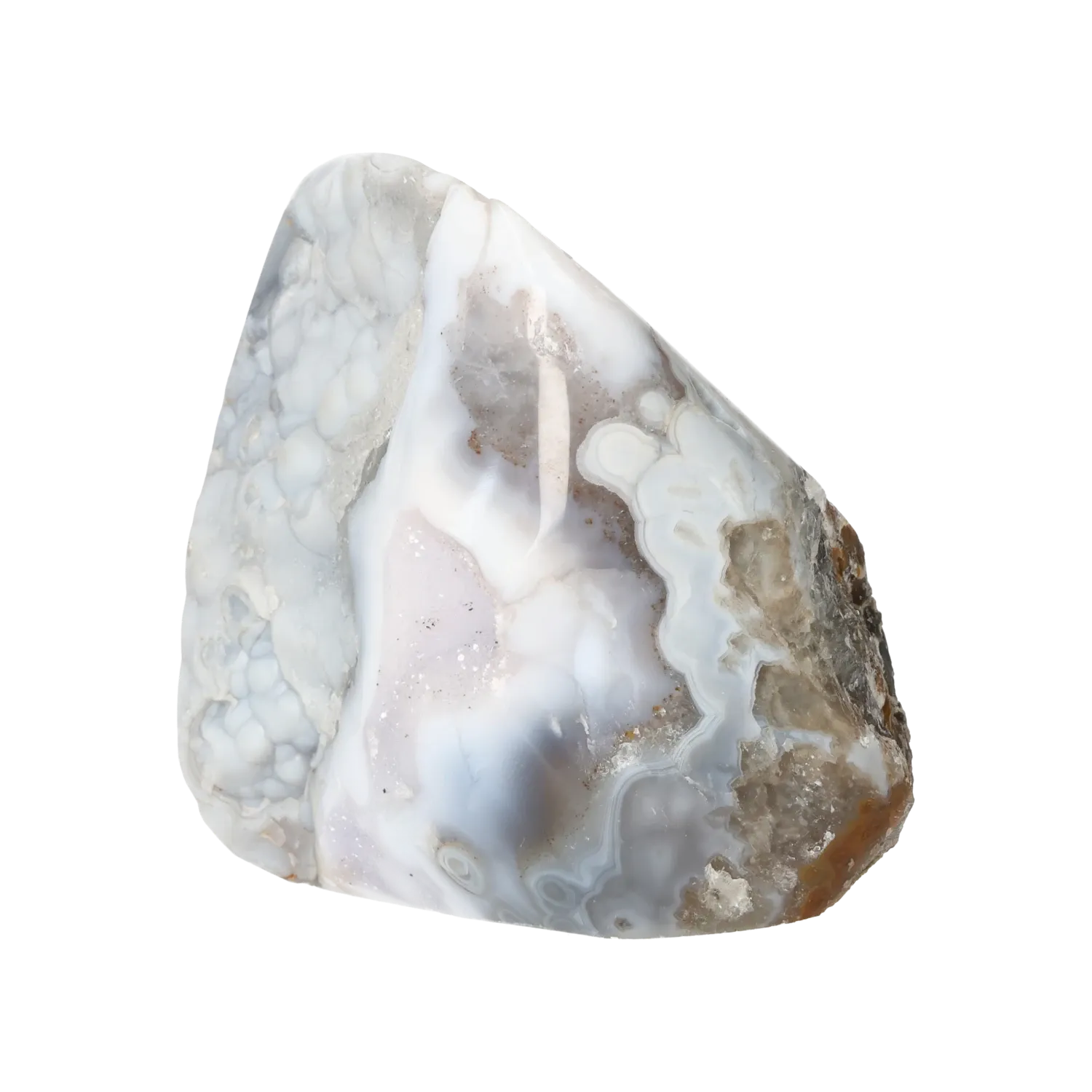 Semi polished Quartz with Chalcedony 10000384