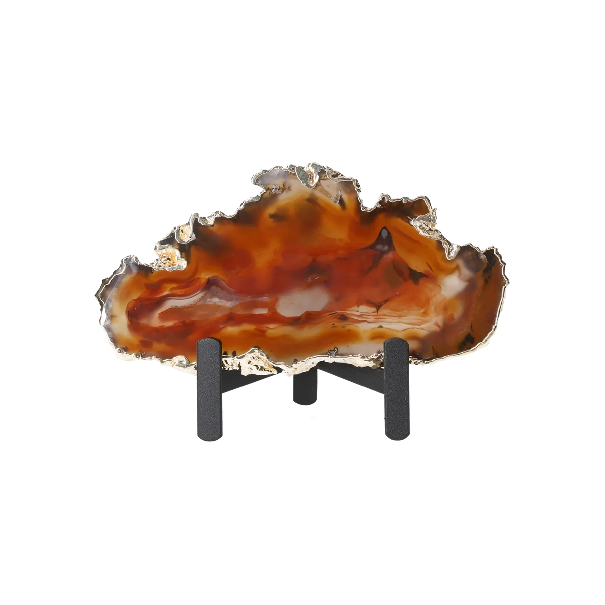 Agate Thin Slabs On Metal Stand 10001023