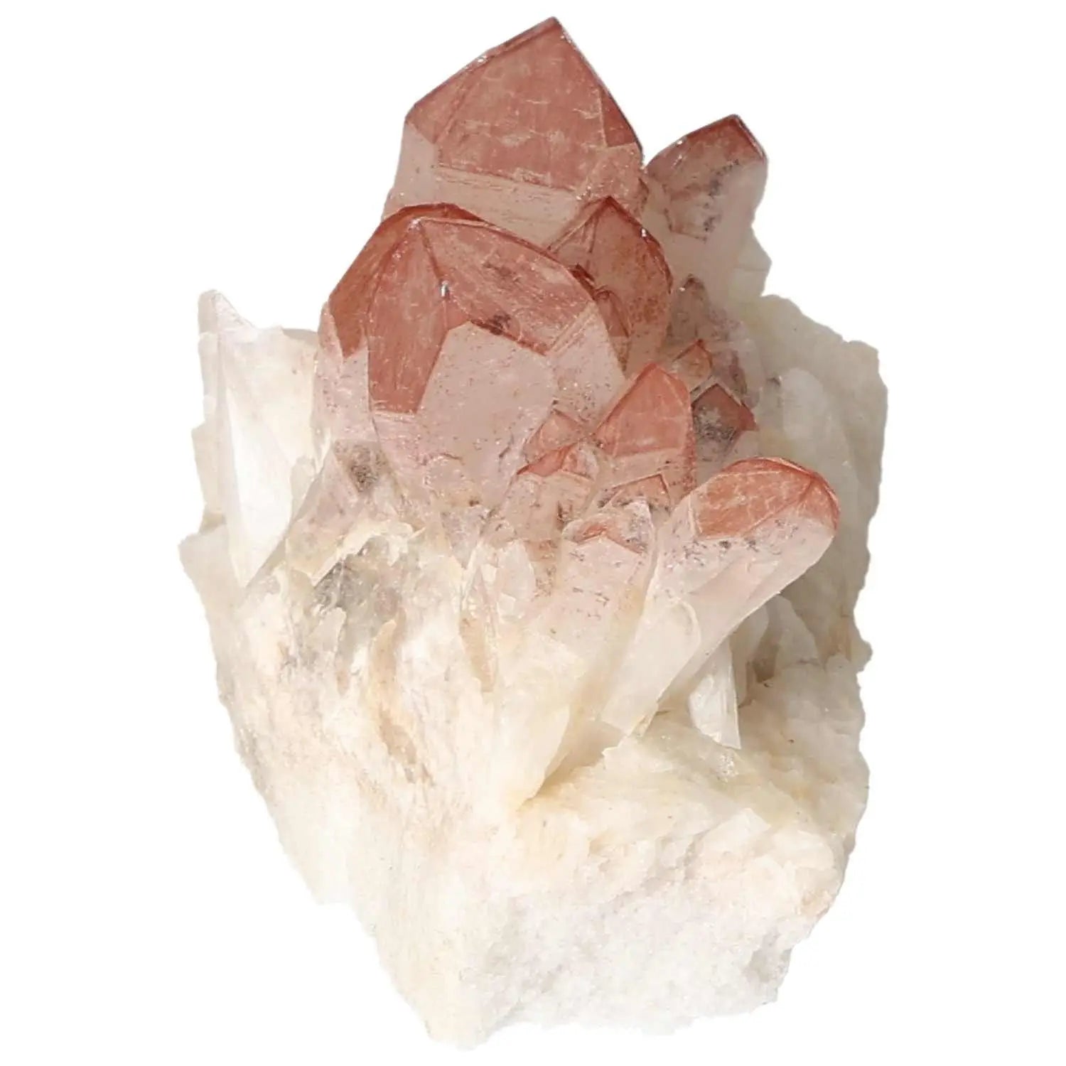 Quartz Cluster with Lithium showing its natural allure and calming energy properties, available at Sylvia Crystals.