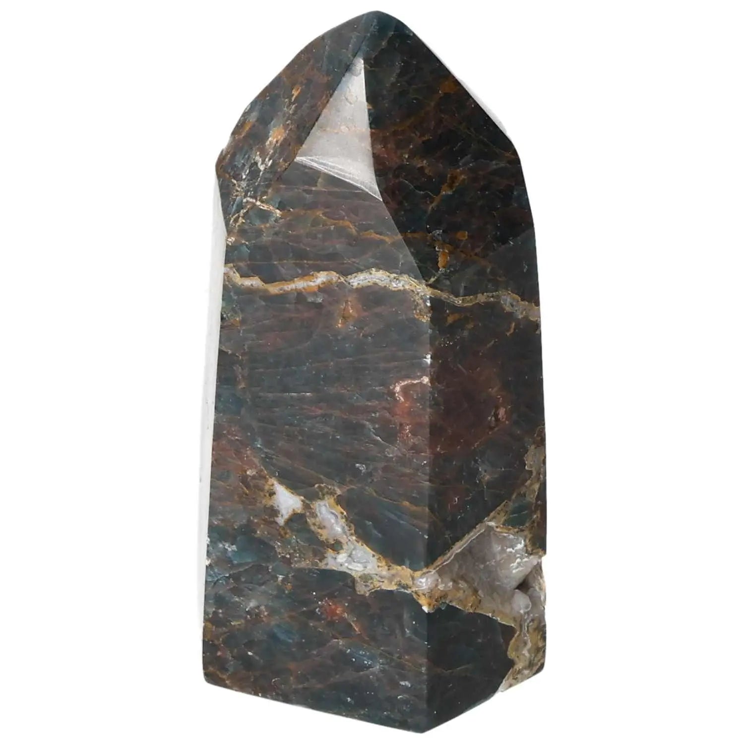 Apatite Obelisk by Sylvia Crystals, showcasing a harmonious blend of aesthetics and energy, perfect for crystal collection display.