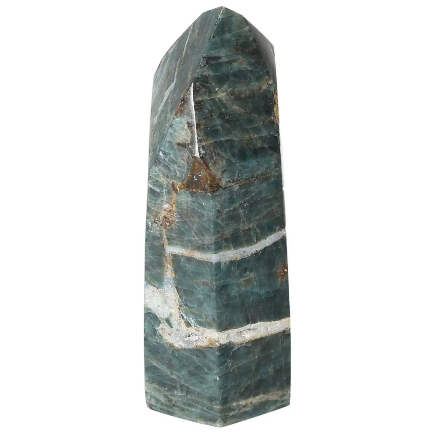 Vibrant Apatite Obelisk crystal tower with rich hues, perfect for clarity and growth in any gemstone collection.