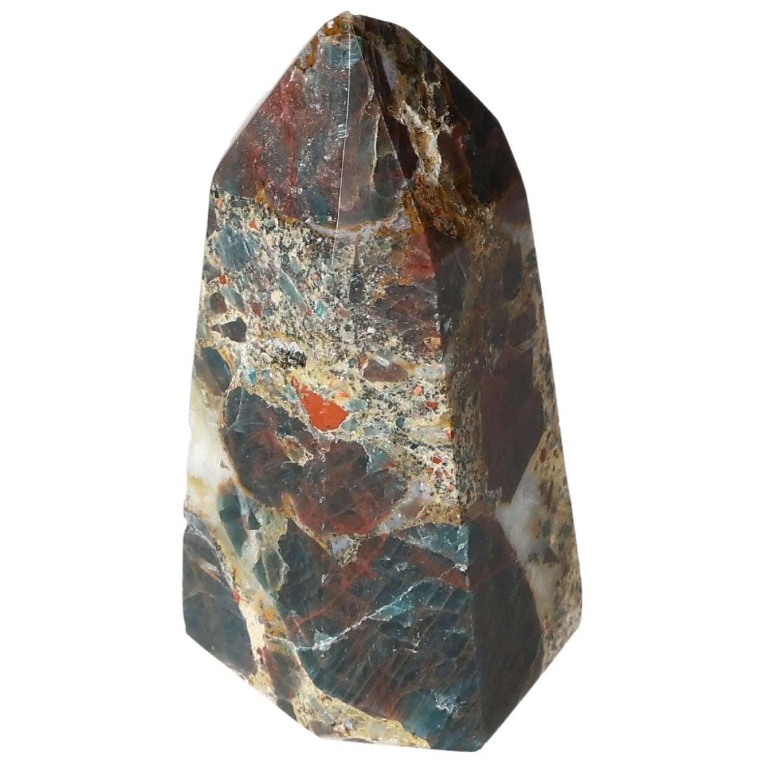 Apatite Obelisk by Sylvia Crystals showcasing its natural beauty and transformative energy. Luxury meets mystical essence.