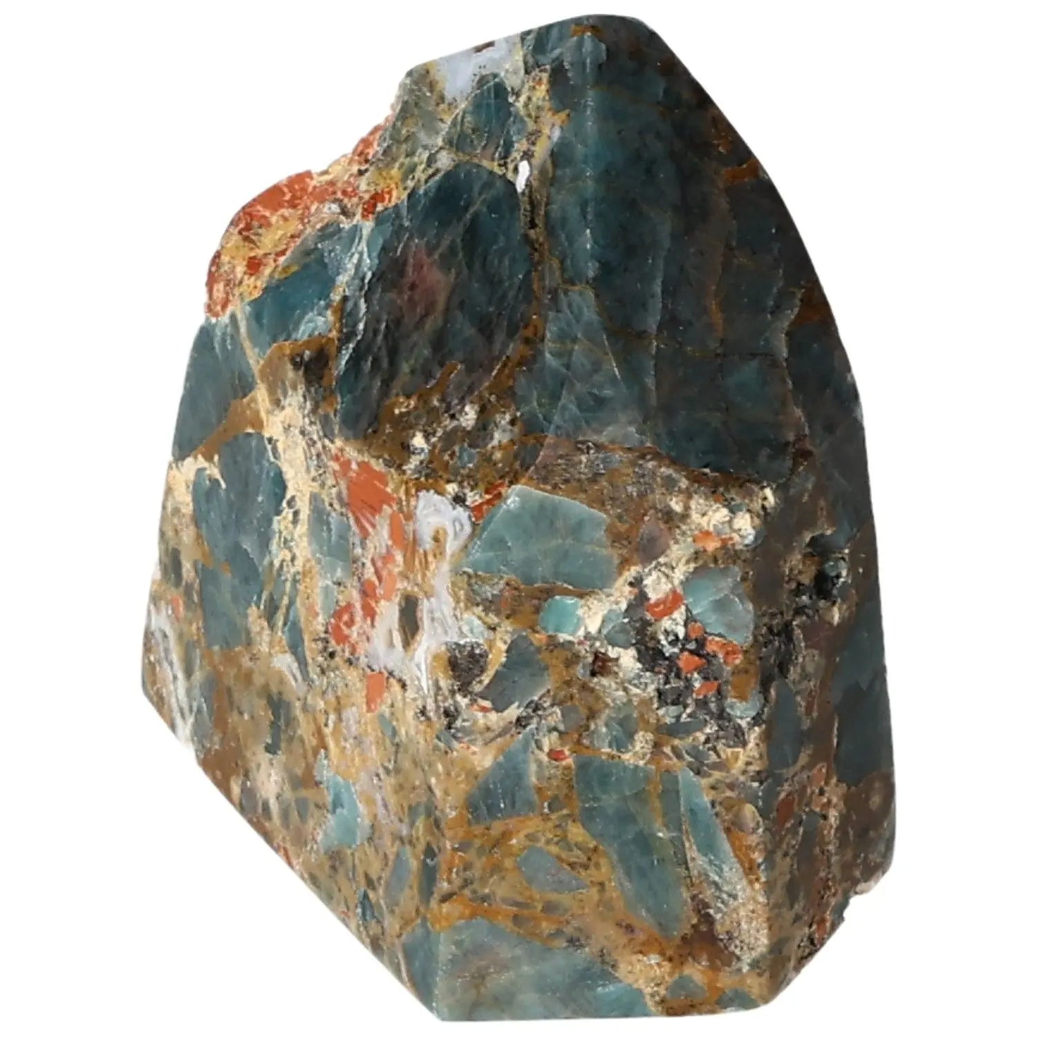 Stunning Apatite Obelisk from Sylvia Crystals showcasing natural hues and spiritual energy, perfect for collection and harmony.