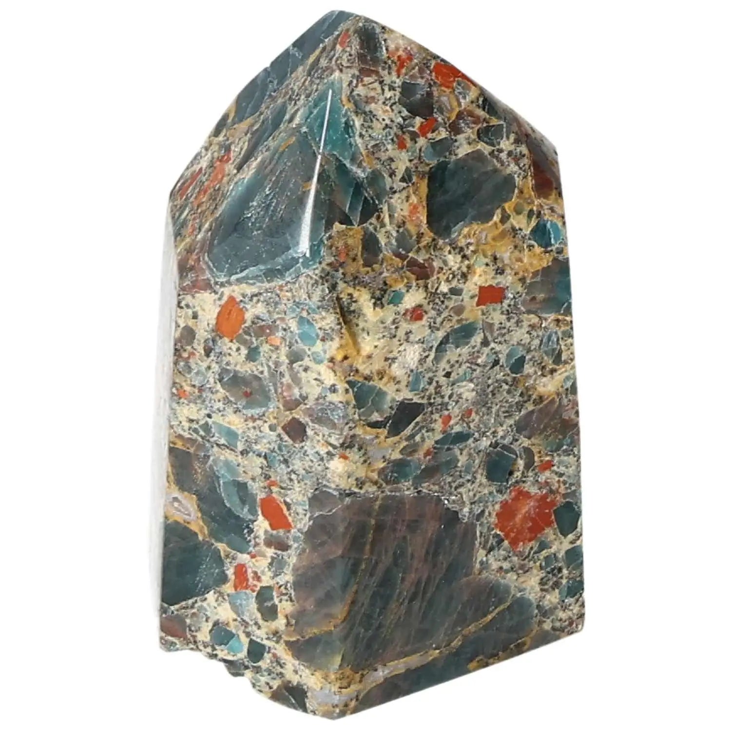 Vibrant Apatite Obelisk showcasing exquisite natural hues, handpicked by Sylvia Crystals for elegance, energy, and spiritual well-being.