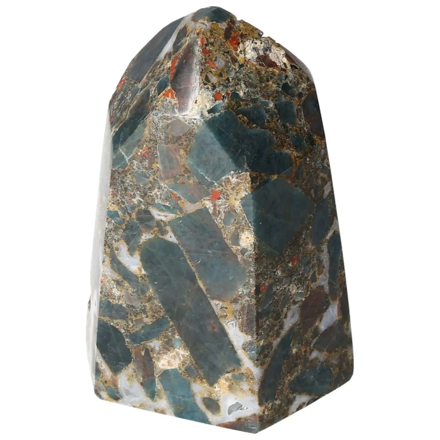 Elegant Apatite Obelisk from Sylvia Crystals, showcasing premium craftsmanship and spiritual clarity, perfect for meditation and decor.