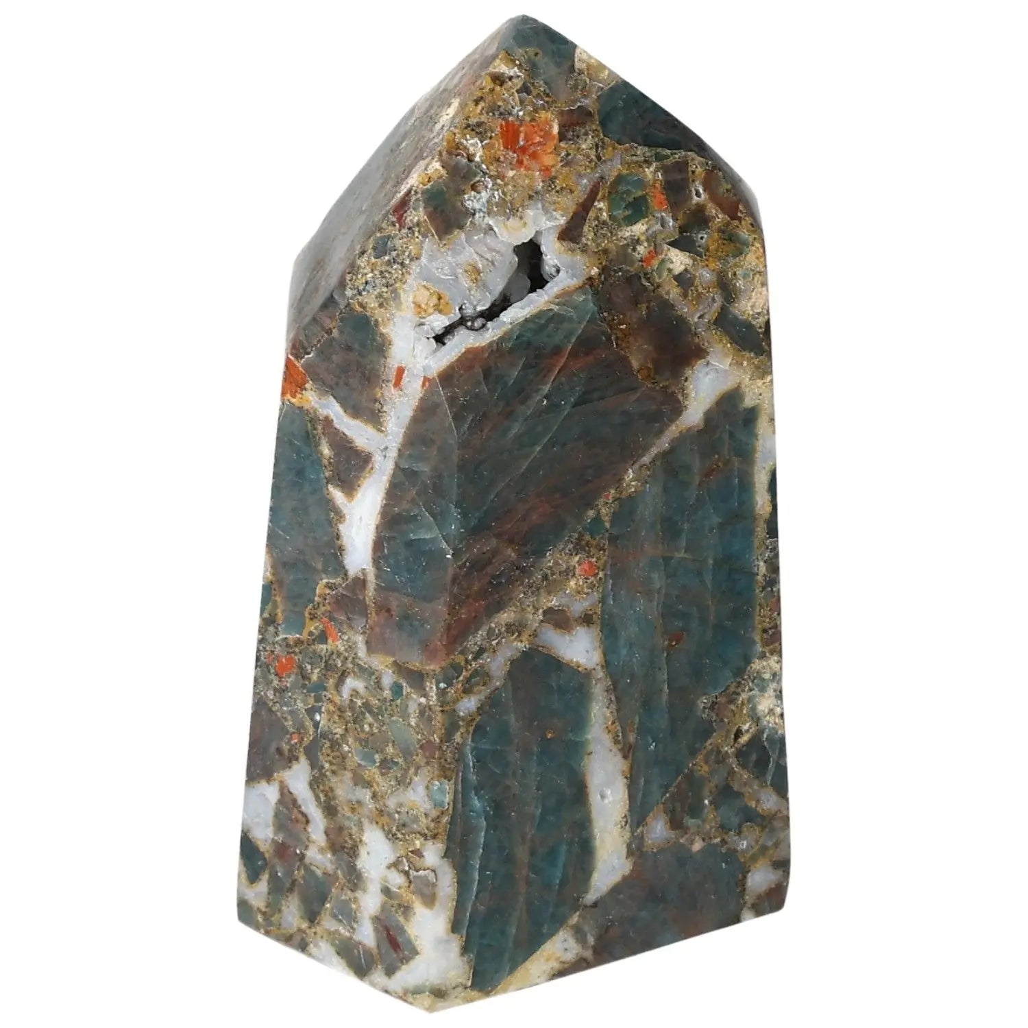 Apatite Obelisk from Sylvia Crystals showcasing exquisite craftsmanship and spiritual clarity.