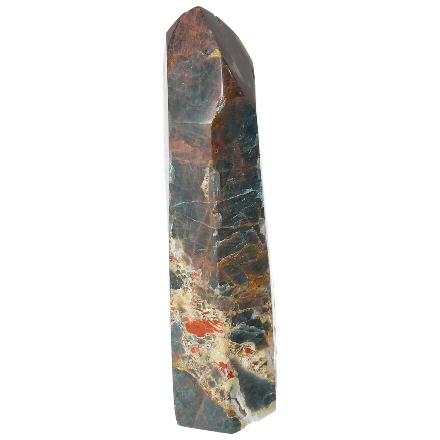 Apatite Obelisk by Sylvia Crystals, symbolizing strength and spiritual growth with its sleek, enchanting design and high-quality finish.