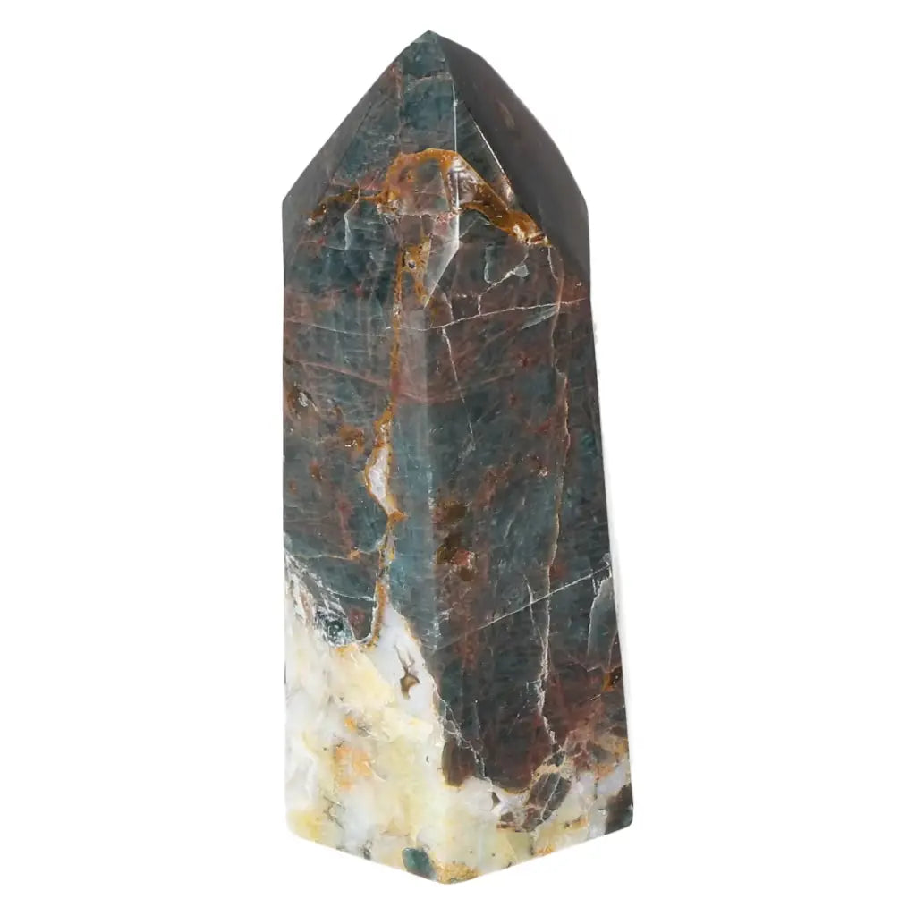 Apatite Obelisk from Sylvia Crystals, showcasing natural beauty and spiritual energy, crafted with superior quality and elegance.