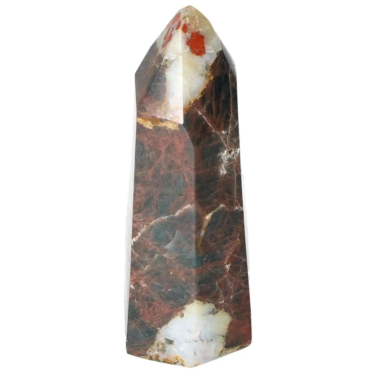 Apatite Obelisk crystal with deep blue hues, handpicked for quality and spiritual energy, by Sylvia Crystals. Ideal for decor and spiritual practice.