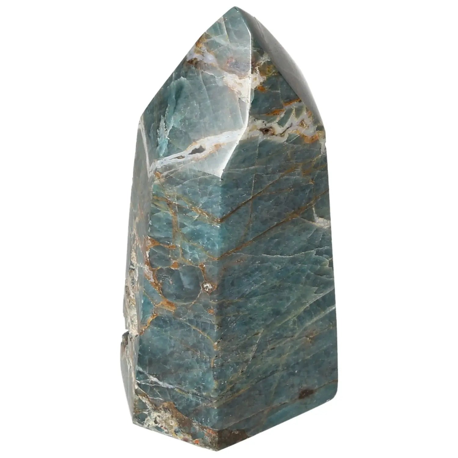 Luxurious Sylvia Crystals Apatite Obelisk, showcasing exquisite craftsmanship and spiritual enhancement properties.