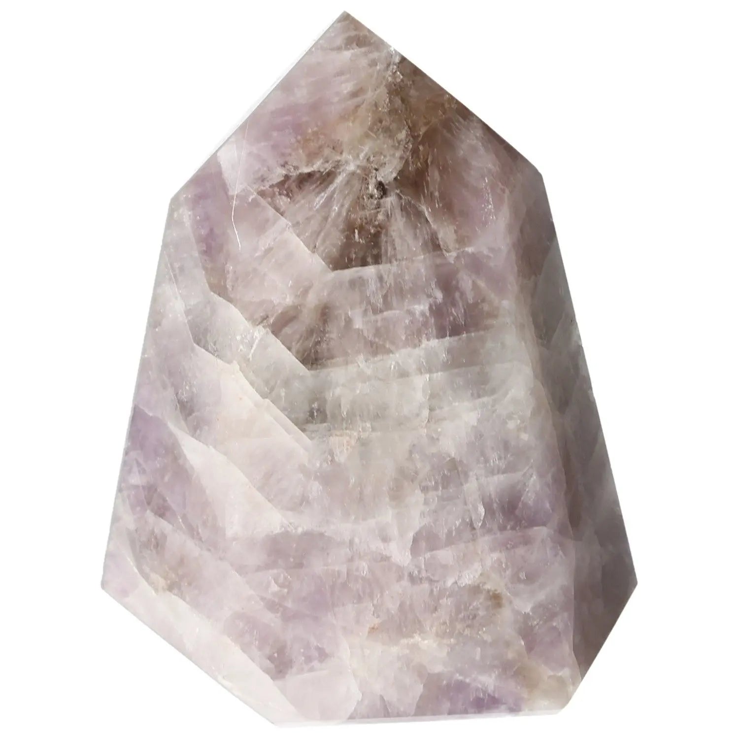 Seven Point Polished Amethyst, luxurious Sylvia Crystals gemstone, showcasing spiritual harmony and natural beauty in lavender hues.