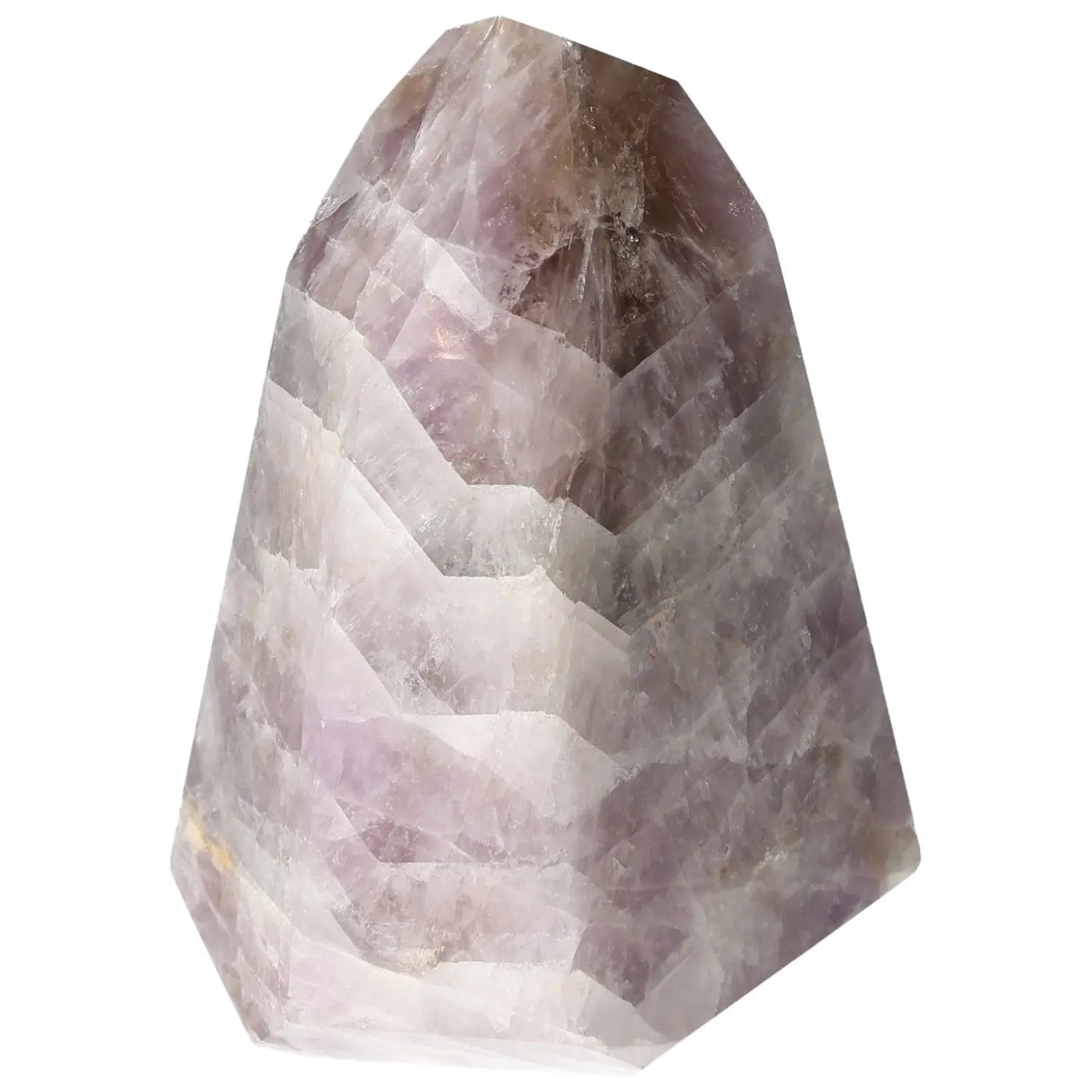 Seven Point Polished Amethyst gemstone, Sylvia Crystals creation, showcasing luxury and spiritual energy.