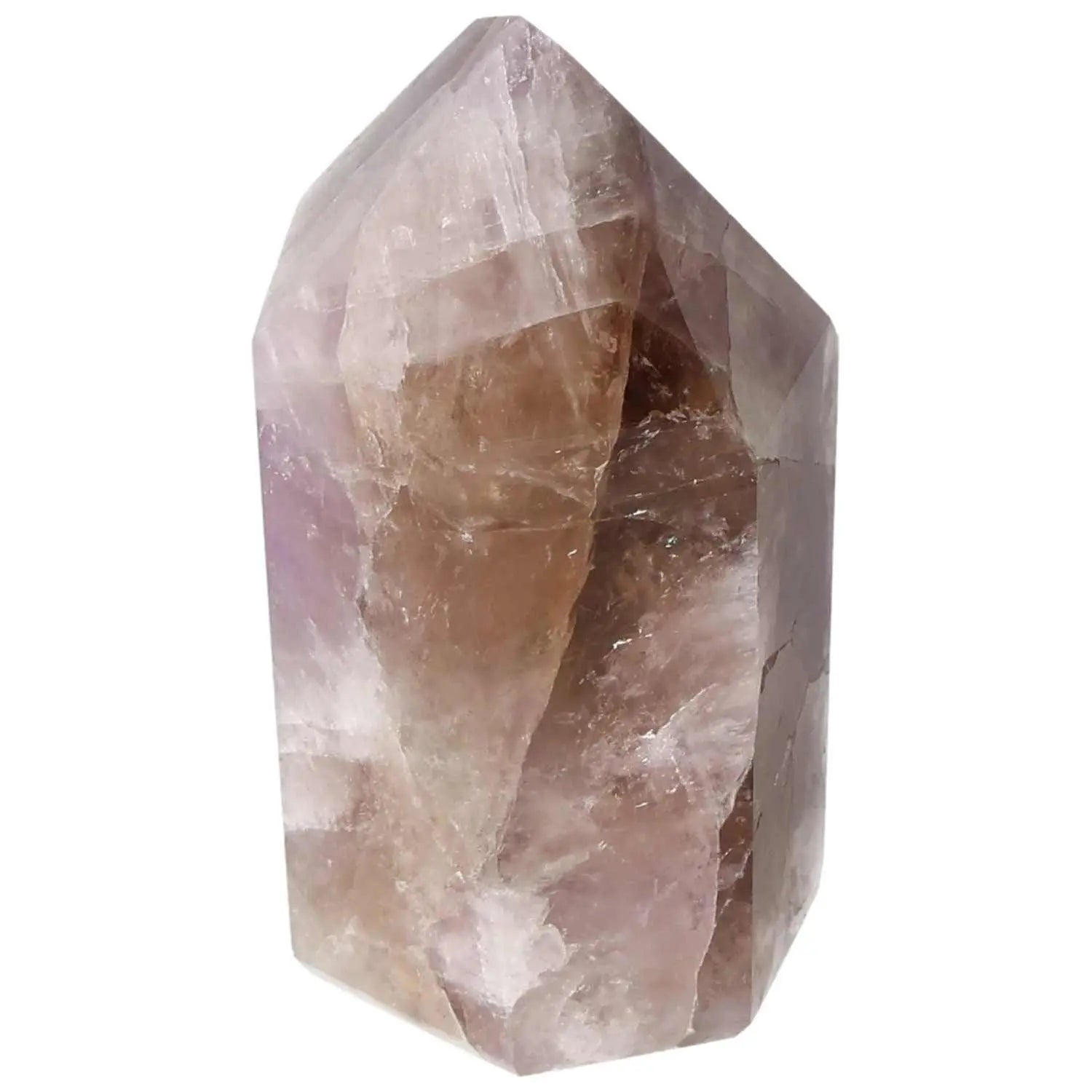 Seven Point Polished Amethyst crystal by Sylvia Crystals, enhancing tranquility and awareness with stress-relieving properties.
