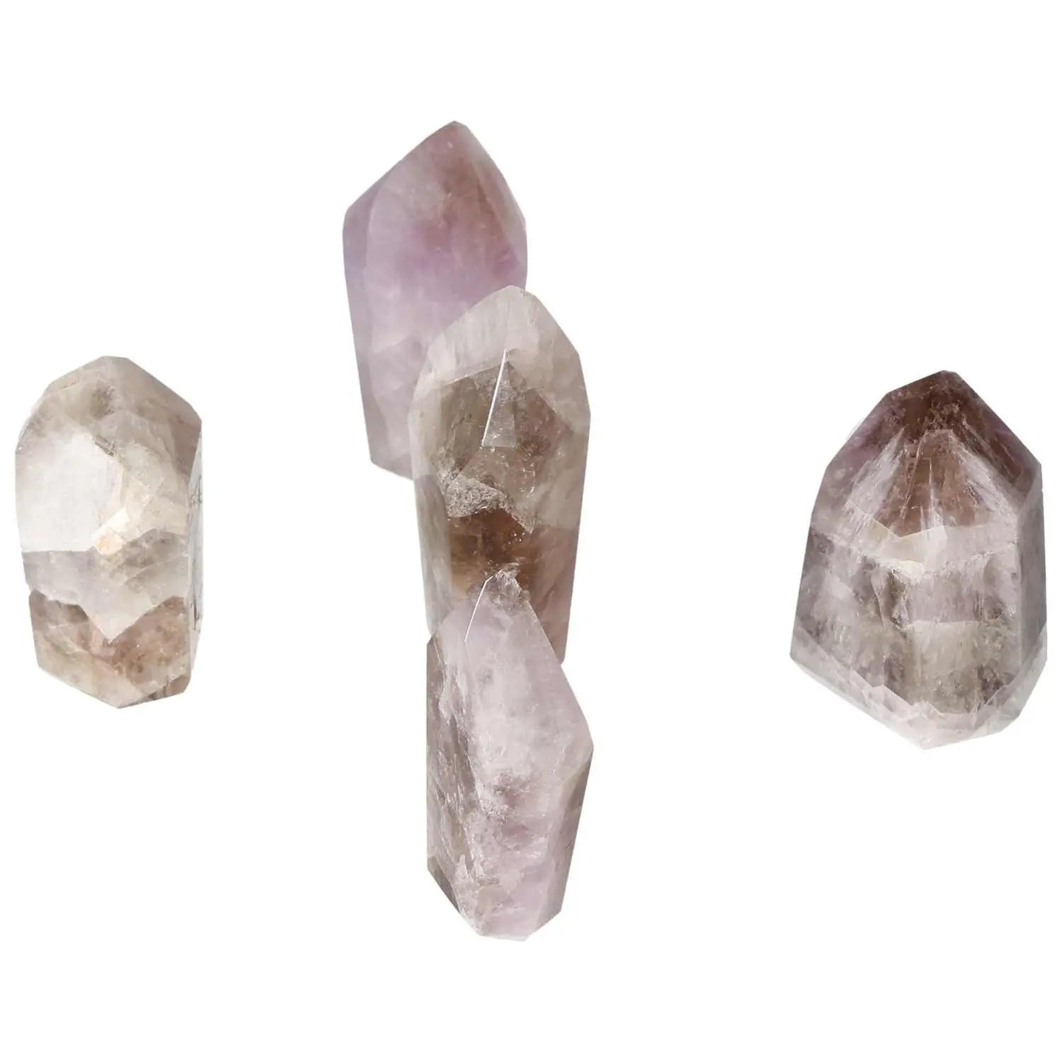 Seven Point Polished Amethyst Crystals by Sylvia Crystals, showcasing premium craftsmanship and stress-relieving properties.