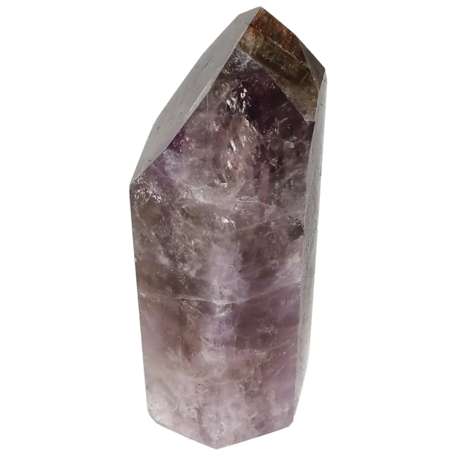 Seven Point Polished Amethyst crystal by Sylvia Crystals, luxurious and spiritual gemstone for energy enhancement and concentration boost.