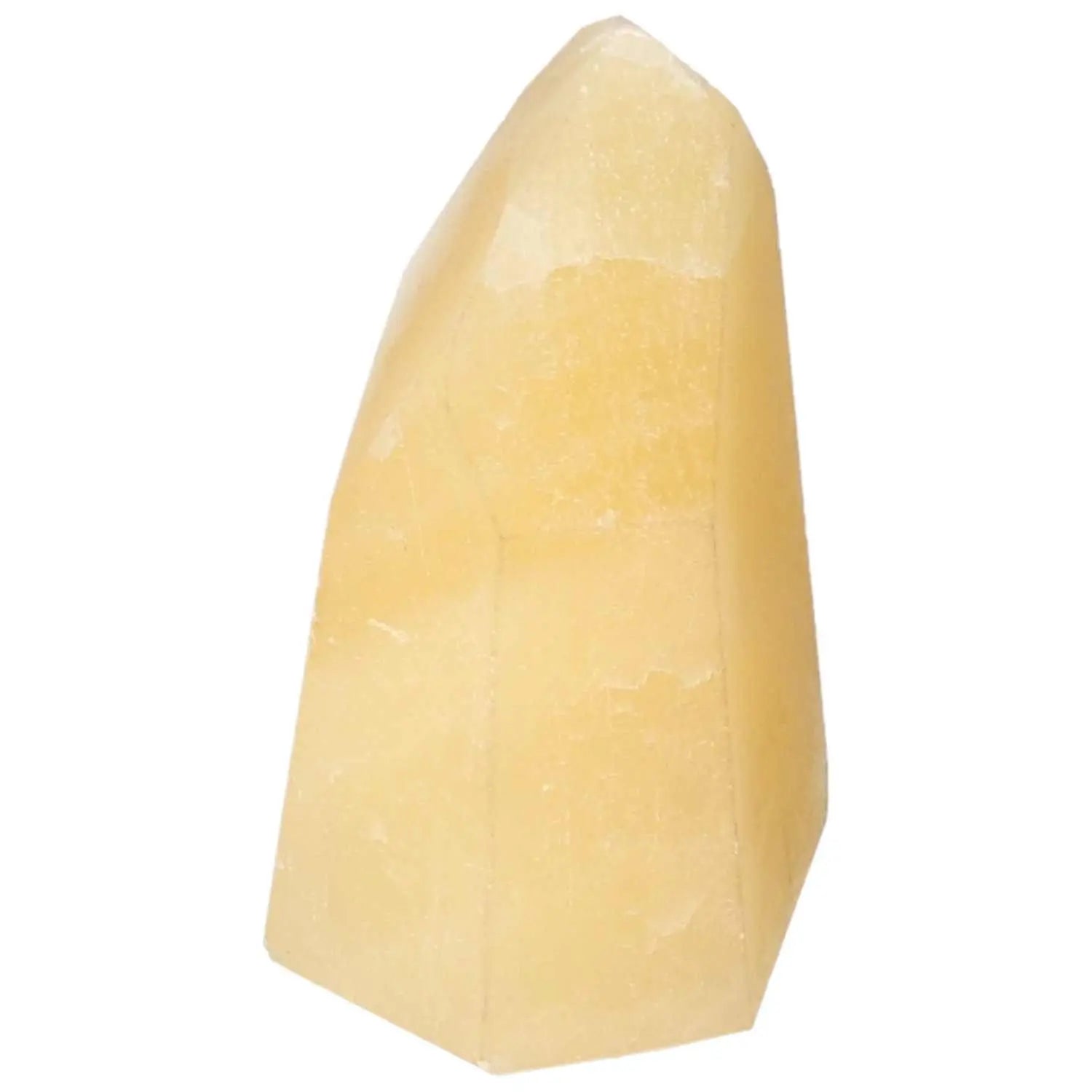 Mexican Calcite Obelisk from Sylvia Crystals, enhances self-confidence and goal achievement, a catalyst for personal growth.