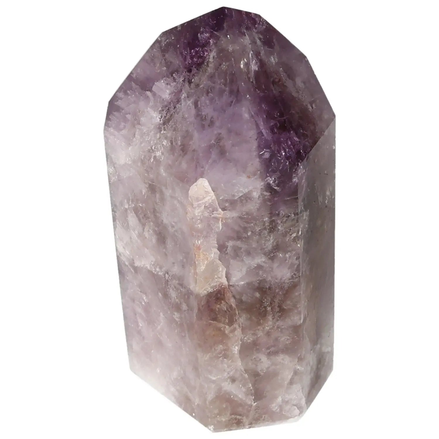 Seven Point Polished Amethyst from Sylvia Crystals, showcasing elegance and spiritual connection in a unique seven-point design.