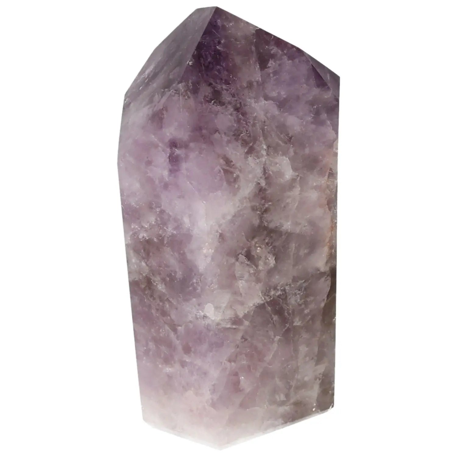 Seven Point Polished Amethyst crystal from Sylvia Crystals, enhancing beauty and spiritual connection with a unique design