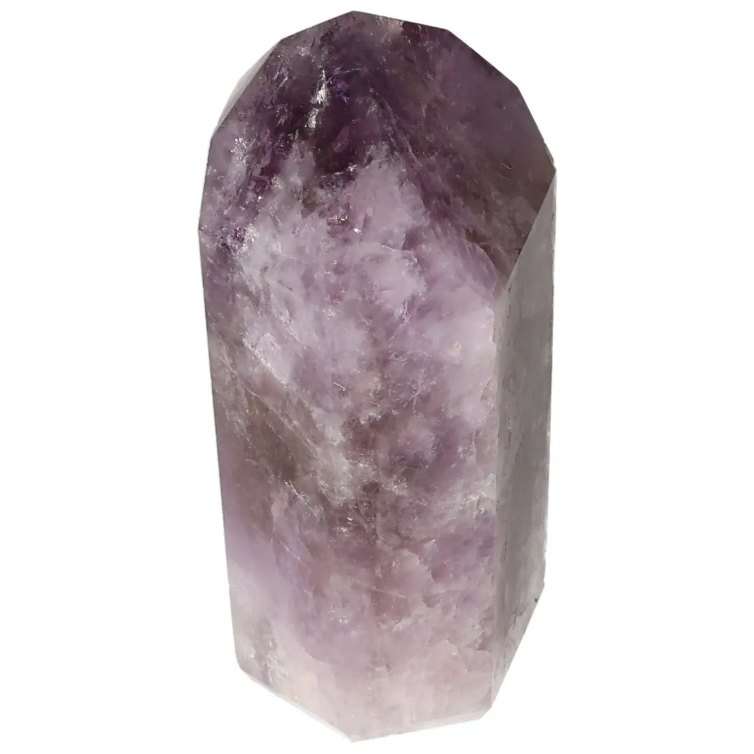 Seven Point Polished Amethyst crystal with spiritual and metaphysical properties, part of Sylvia Crystals' premium collection.