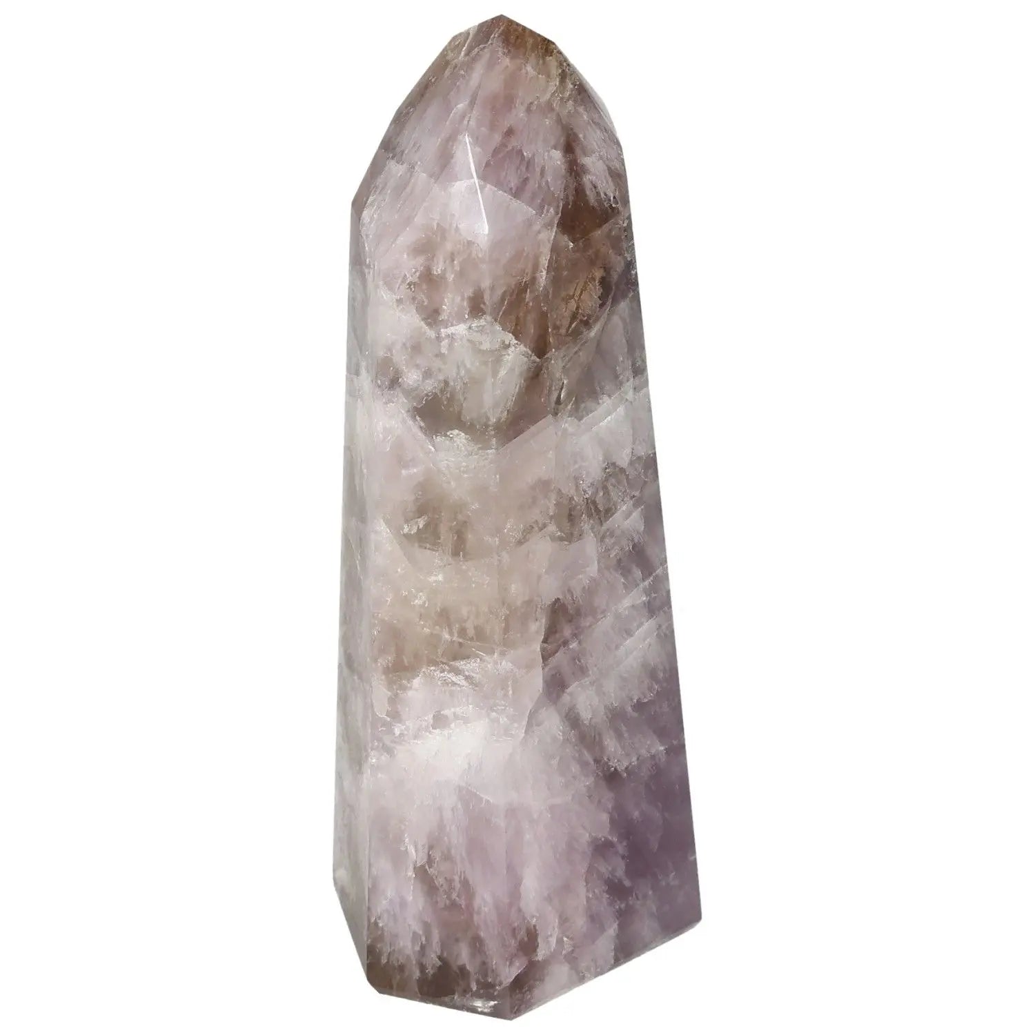 Seven Point Polished Amethyst crystal from Sylvia Crystals, promoting tranquility and luxury, enhancing stress relief and energy.