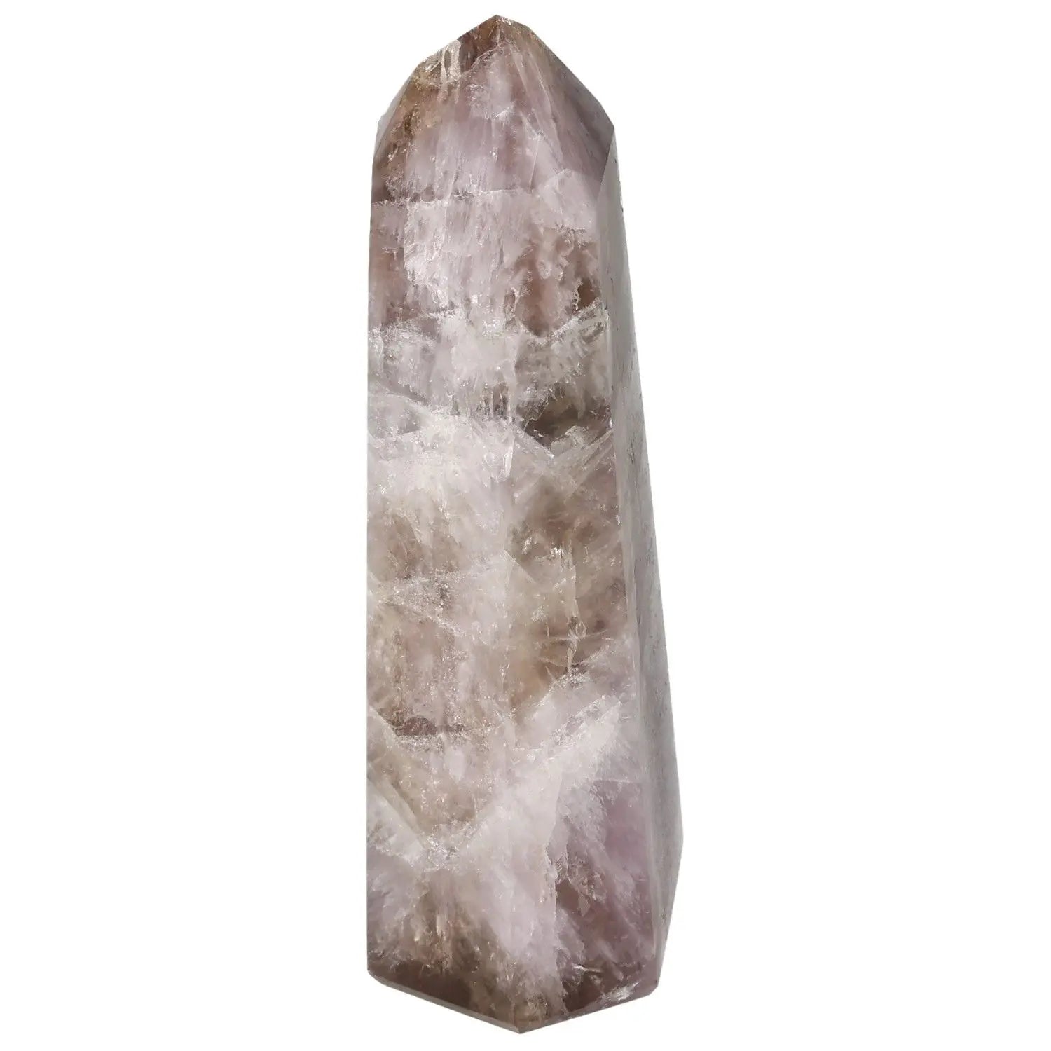 Seven Point Polished Amethyst crystal by Sylvia Crystals, known for stress relief and energy elevation.