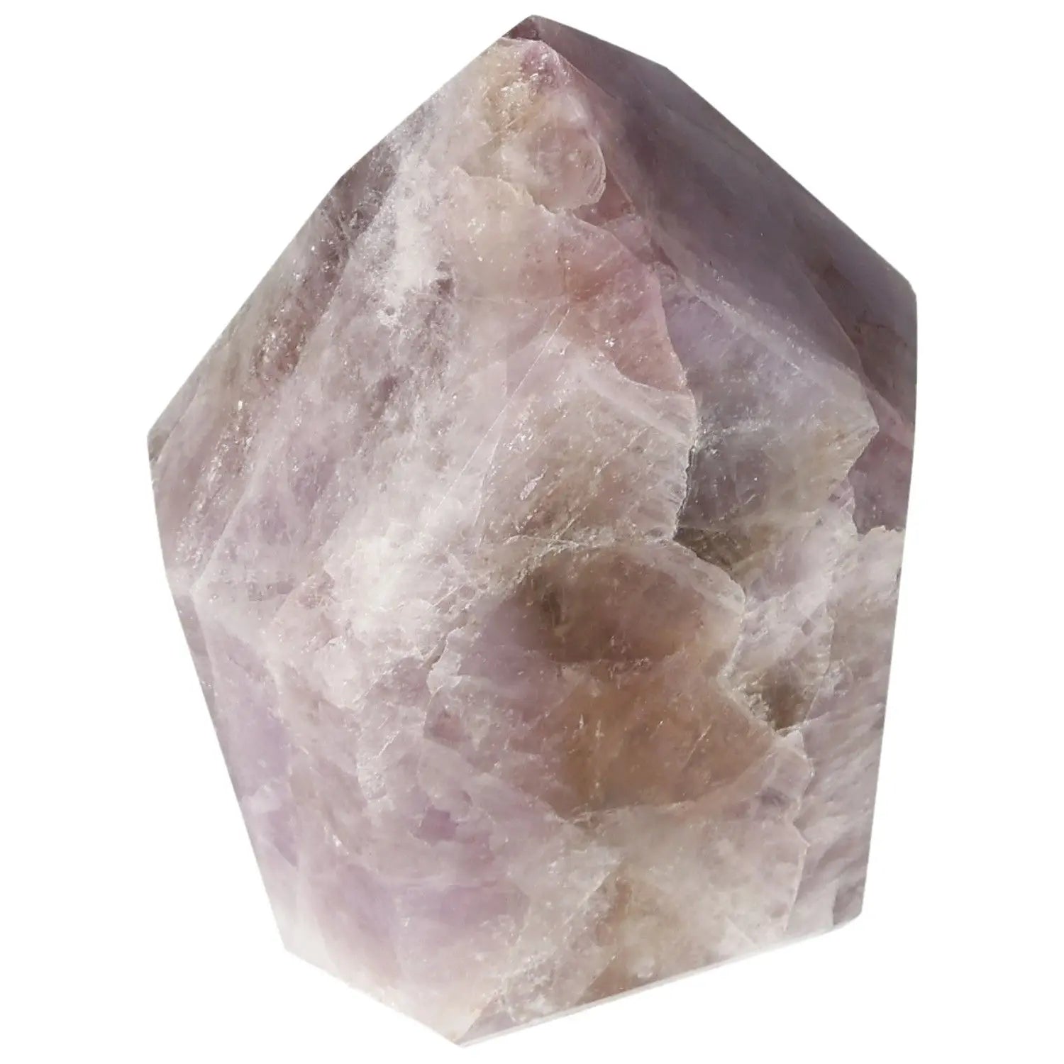 Seven Point Polished Amethyst crystal enhancing luxury and spirituality with stress reduction benefits by Sylvia Crystals.