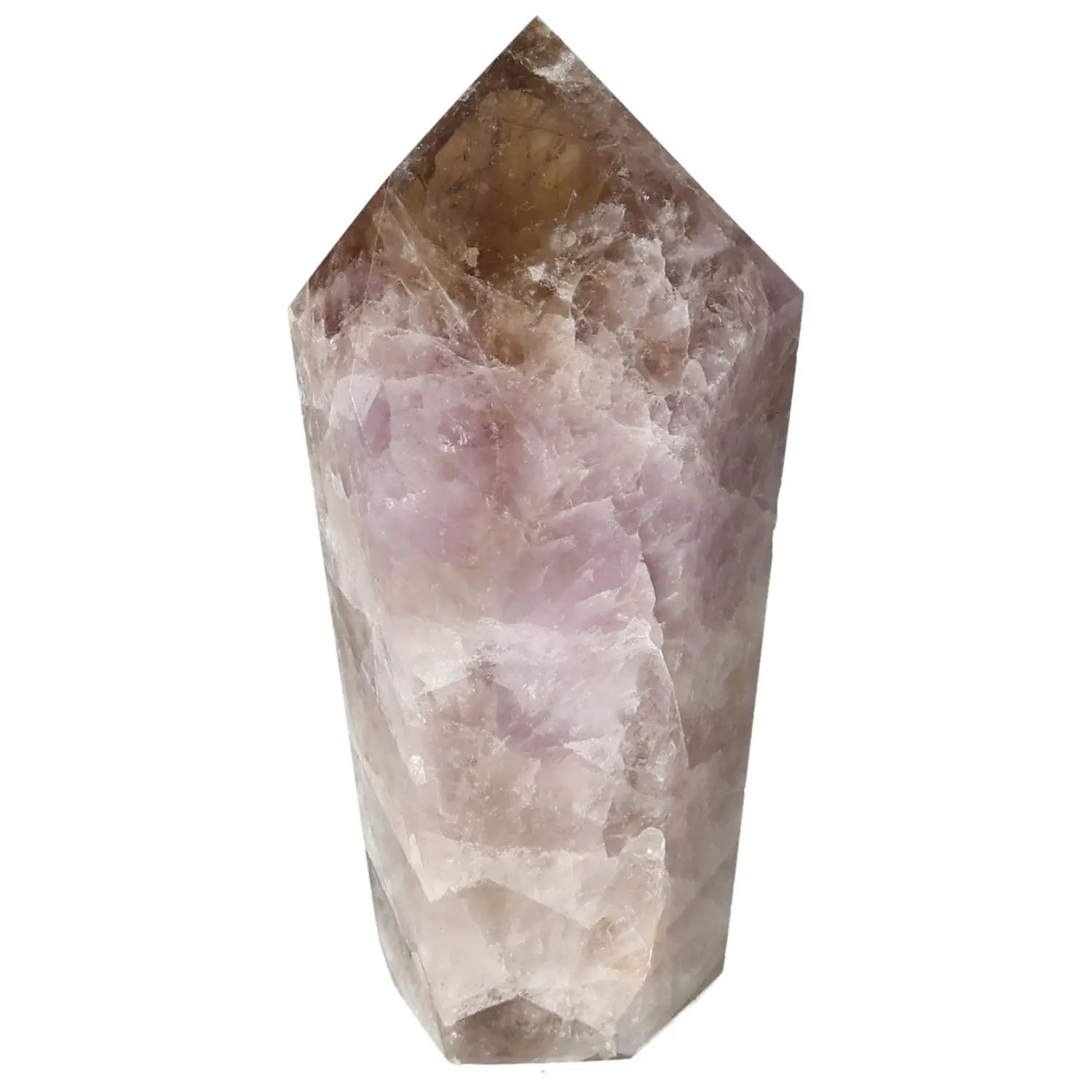 Seven Point Polished Amethyst Crystal from Sylvia Crystals, symbolizing luxury and spirituality, known for stress reduction and concentration.