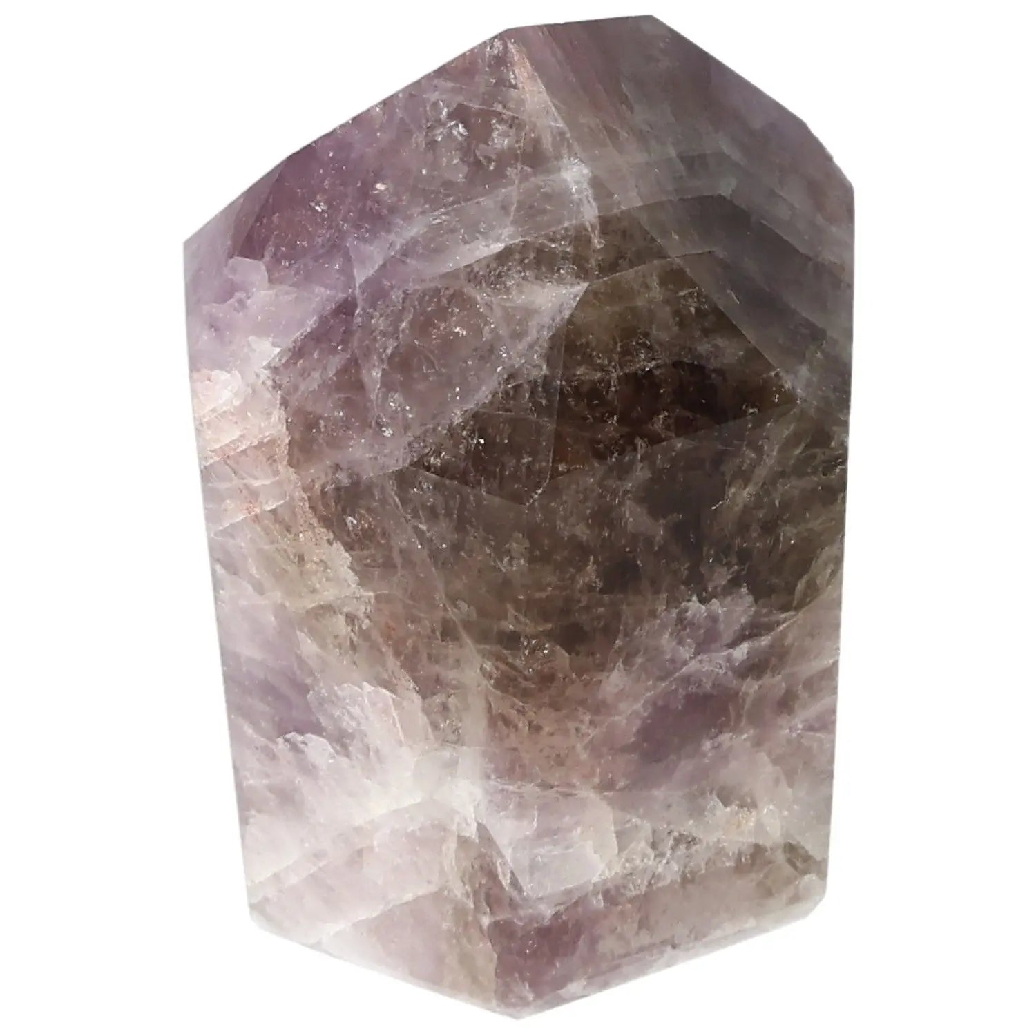 Seven Point Polished Amethyst gemstone from Sylvia Crystals, showcasing its elegant and spiritual properties.