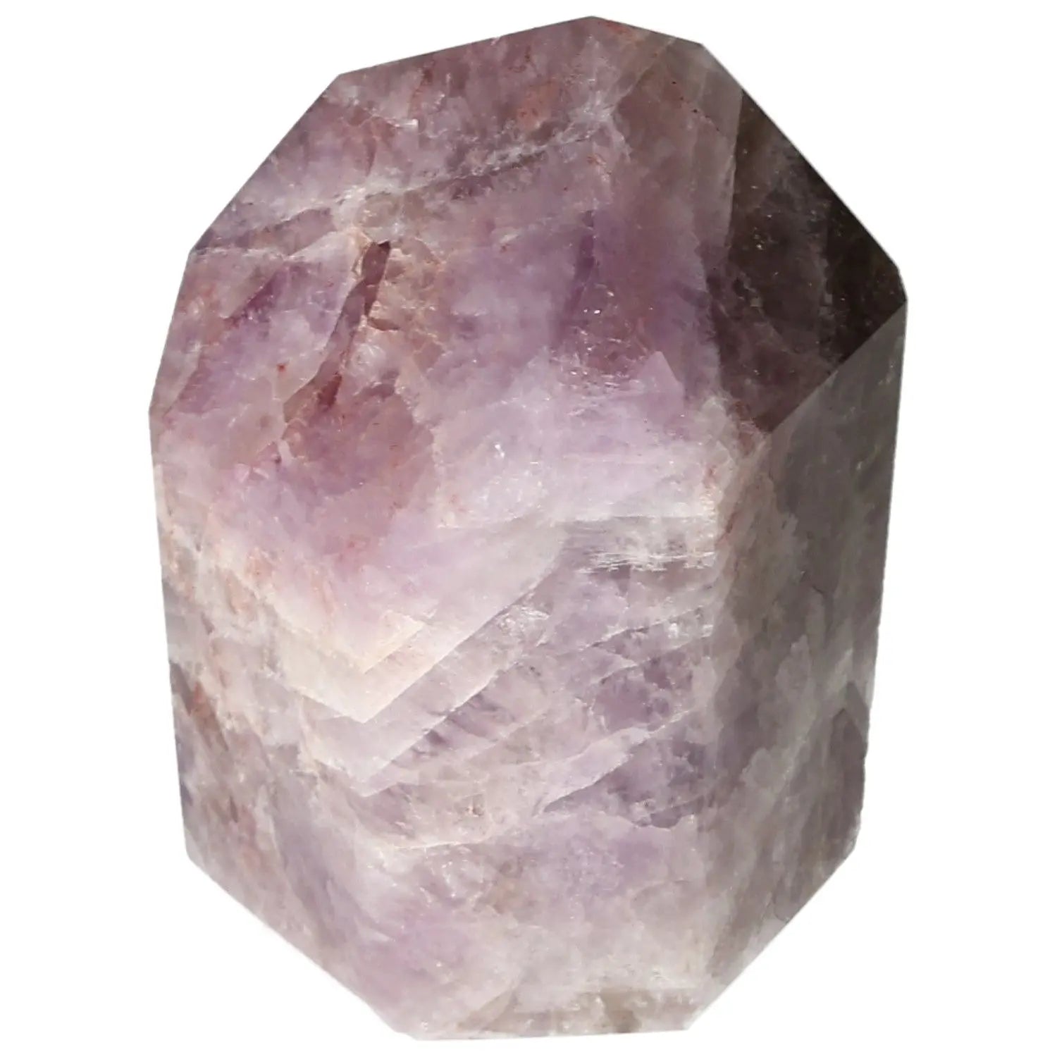 Seven Point Polished Amethyst gemstone, featuring a polished surface, known for stress reduction and enhancing concentration, by Sylvia Crystals.