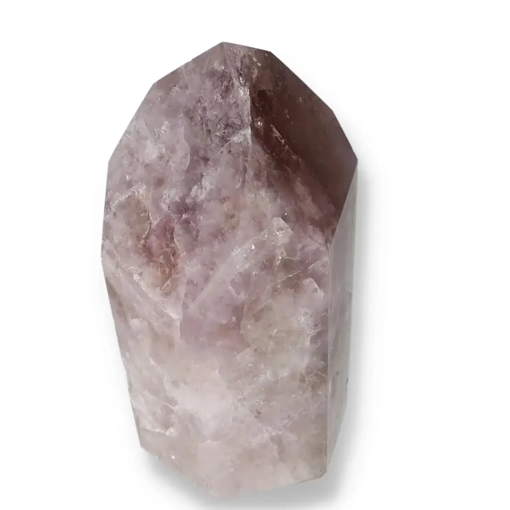 Seven Point Polished Amethyst crystal from Sylvia Crystals, known for stress reduction and concentration enhancement.