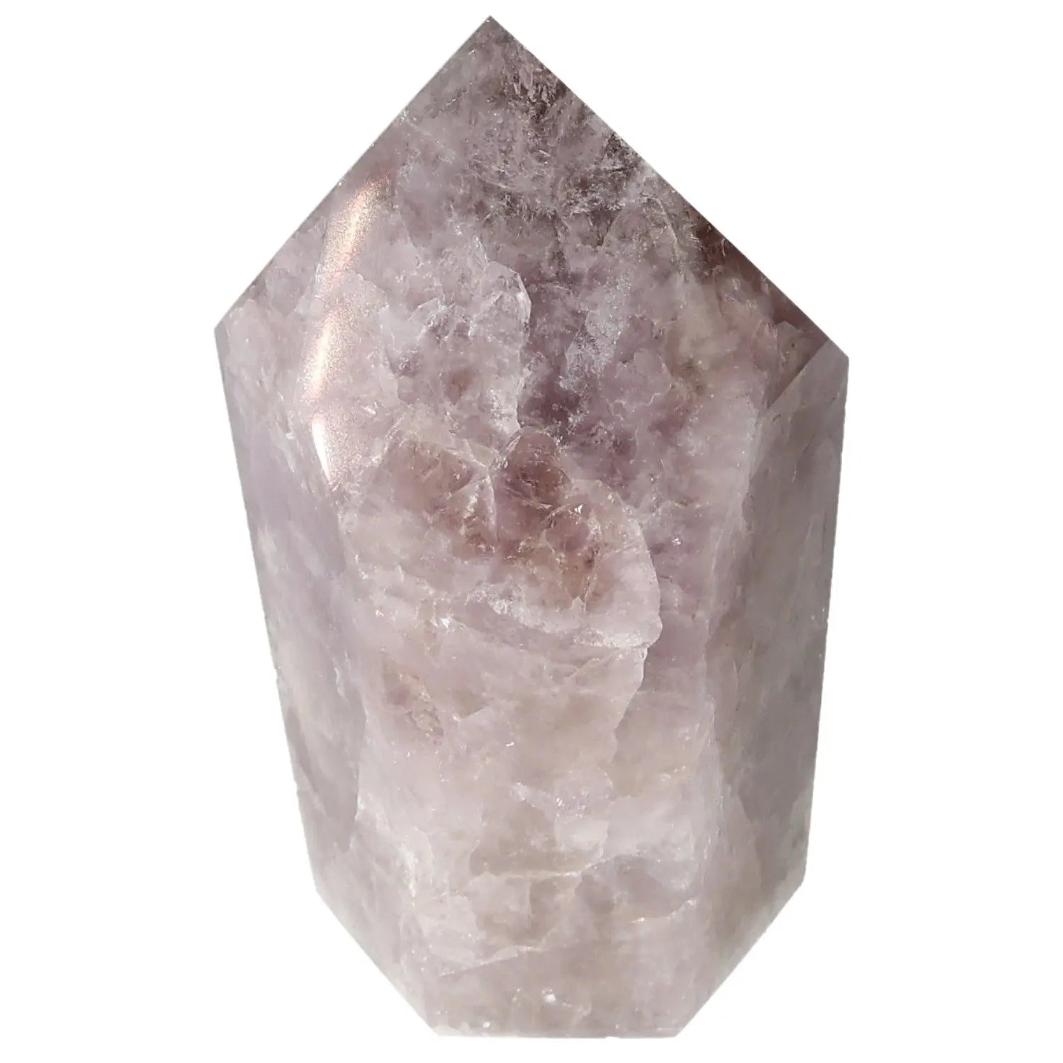 Seven Point Polished Amethyst crystal from Sylvia Crystals, renowned for stress reduction and focus enhancement.