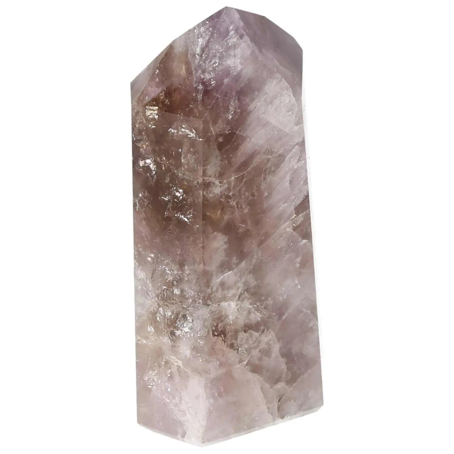 Seven Point Polished Amethyst by Sylvia Crystals, luxury handpicked stone emphasizing elegance and spiritual significance.