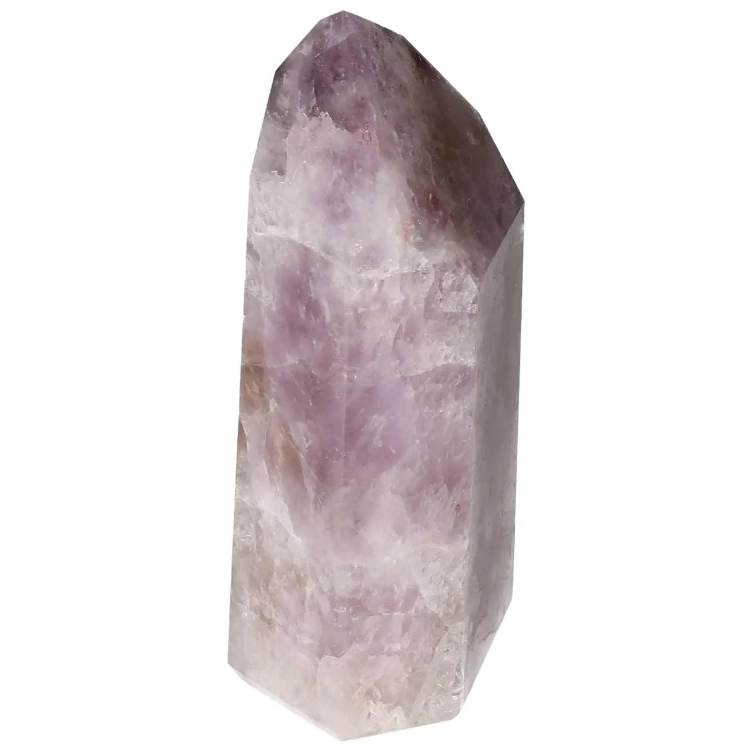 Elegant Seven Point Polished Amethyst by Sylvia Crystals, showcasing exquisite craftsmanship and spiritual elegance.