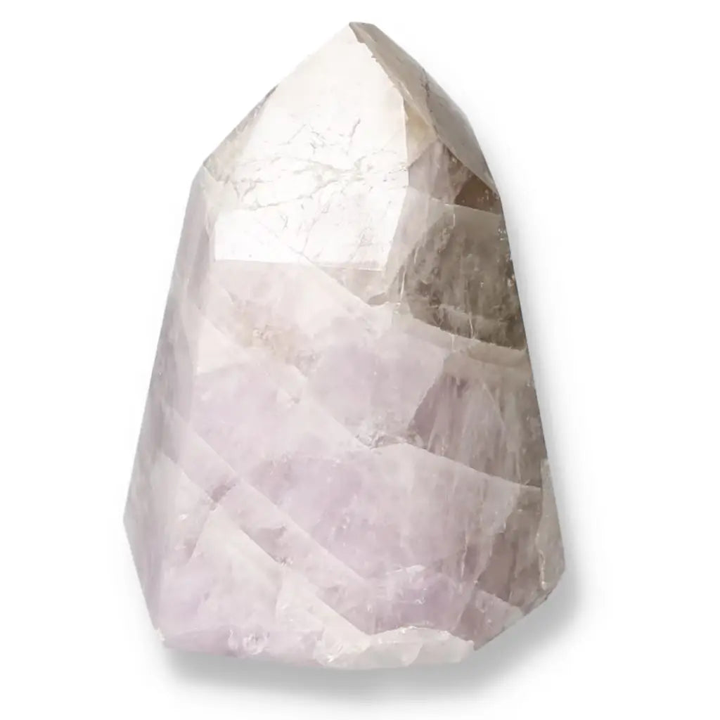 Seven Point Polished Amethyst crystal by Sylvia Crystals, prized for luxury and stress reduction, showcasing quality and authenticity.