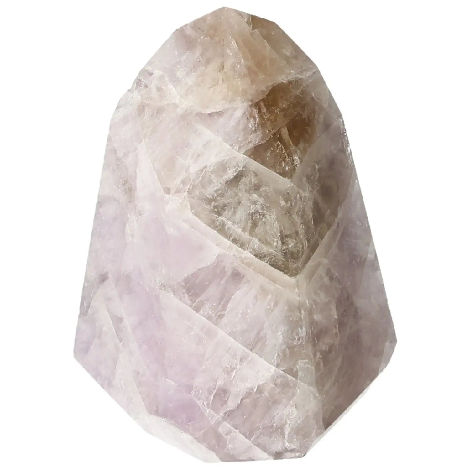 Seven Point Polished Amethyst crystal, Sylvia Crystals, premium handpicked quality, luxury, stress reduction, conscious living.