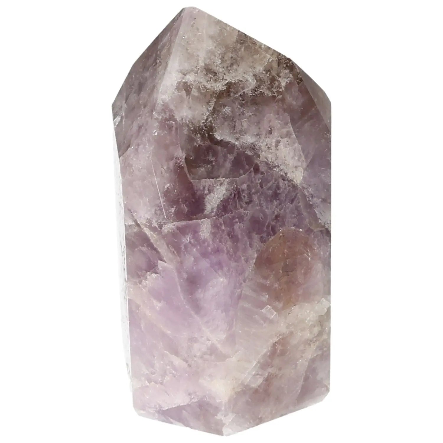 Seven Point Polished Amethyst Crystal by Sylvia Crystals, luxury gemstone for enhancing spiritual awareness and conscious living.