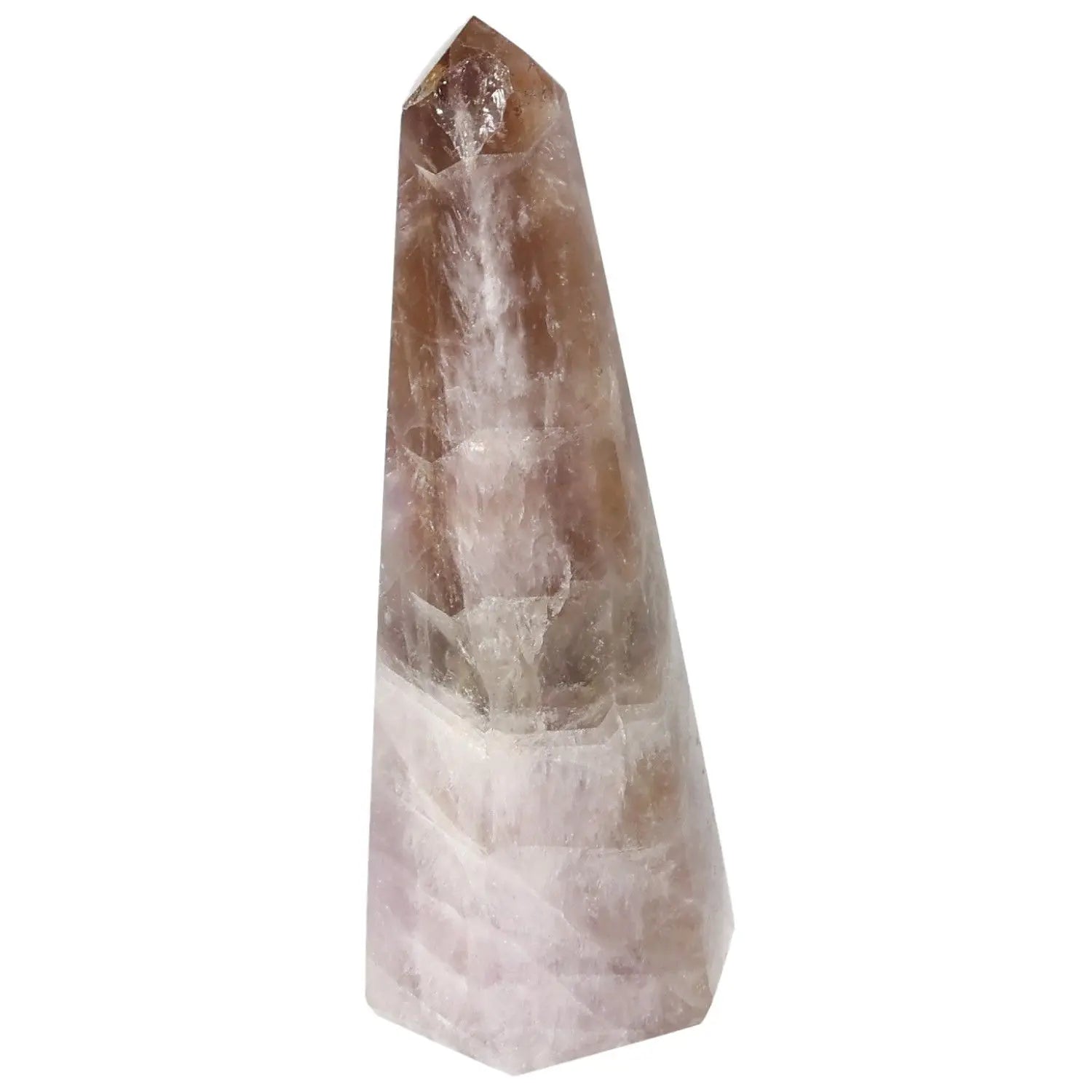 Seven Point Polished Amethyst Crystal from Sylvia Crystals, enhancing concentration and emotional stability with its energy properties.