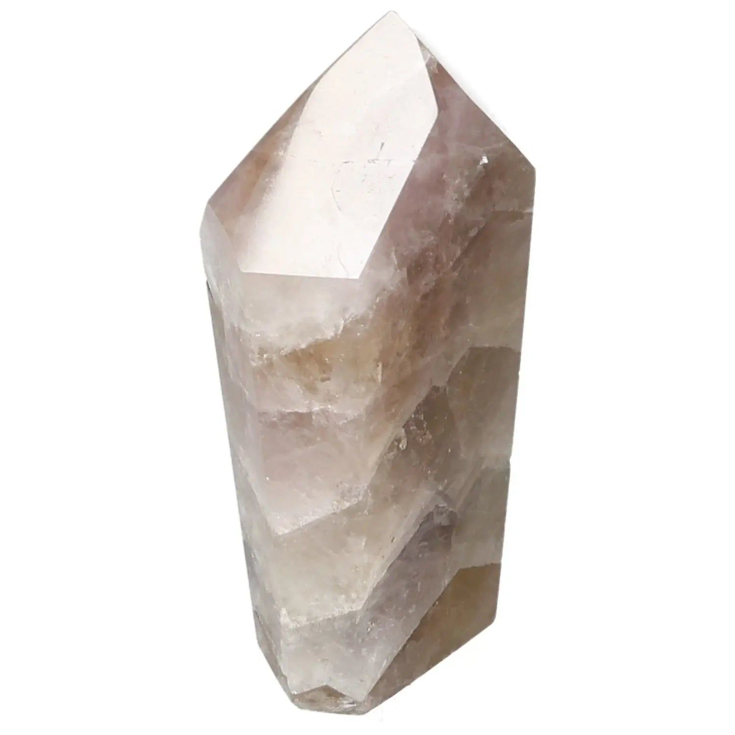 Seven Point Polished Amethyst crystal from Sylvia Crystals, known for stress reduction and energy enhancement.